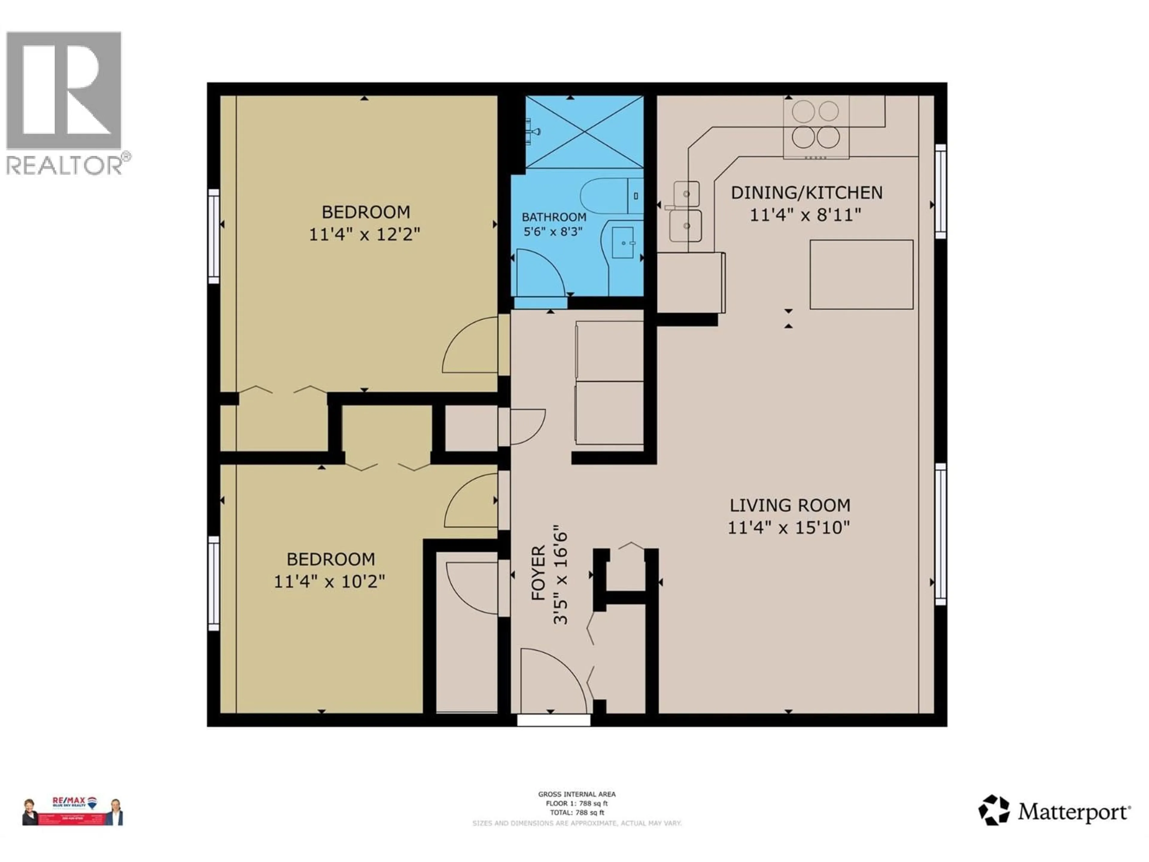Floor plan for 6 - 717 21ST AVENUE NORTH, Cranbrook British Columbia V1C5T9