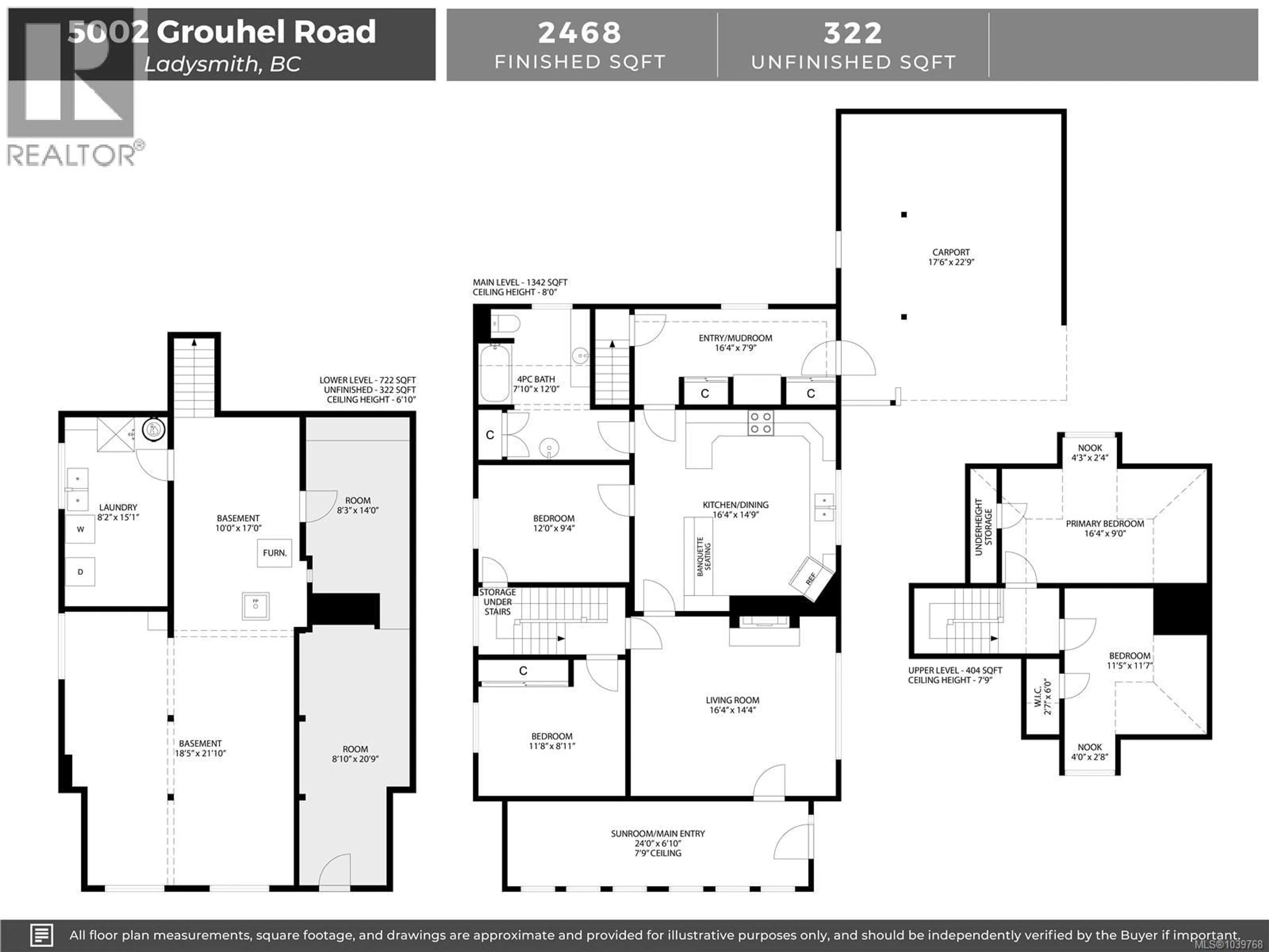 Floor plan for 5002 GROUHEL ROAD, Ladysmith British Columbia V9G1J4