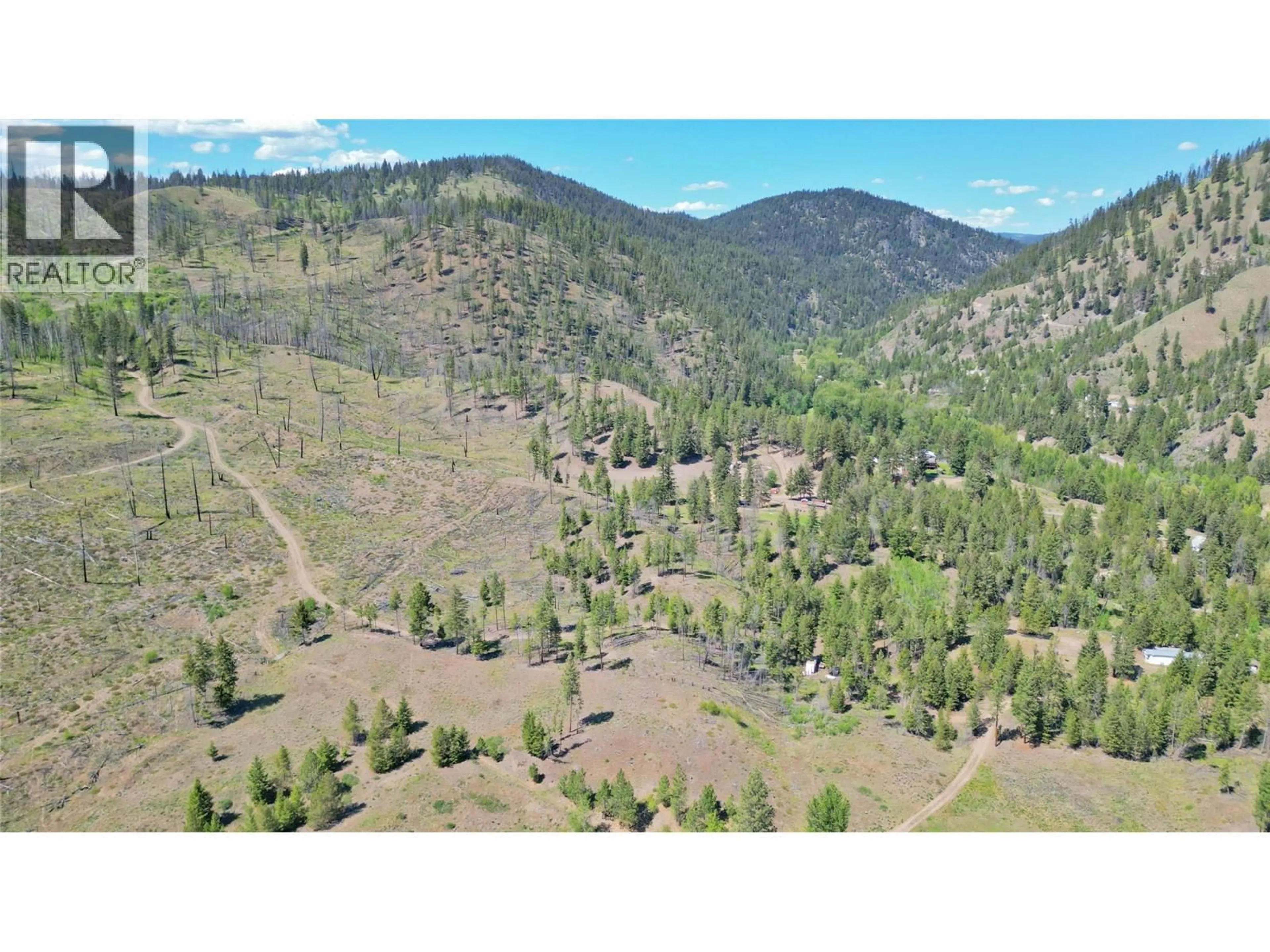 A pic from outside/outdoor area/front of a property/back of a property/a pic from drone, forest/trees view for 1398 SUMMERS CREEK ROAD, Princeton British Columbia V0X1W0