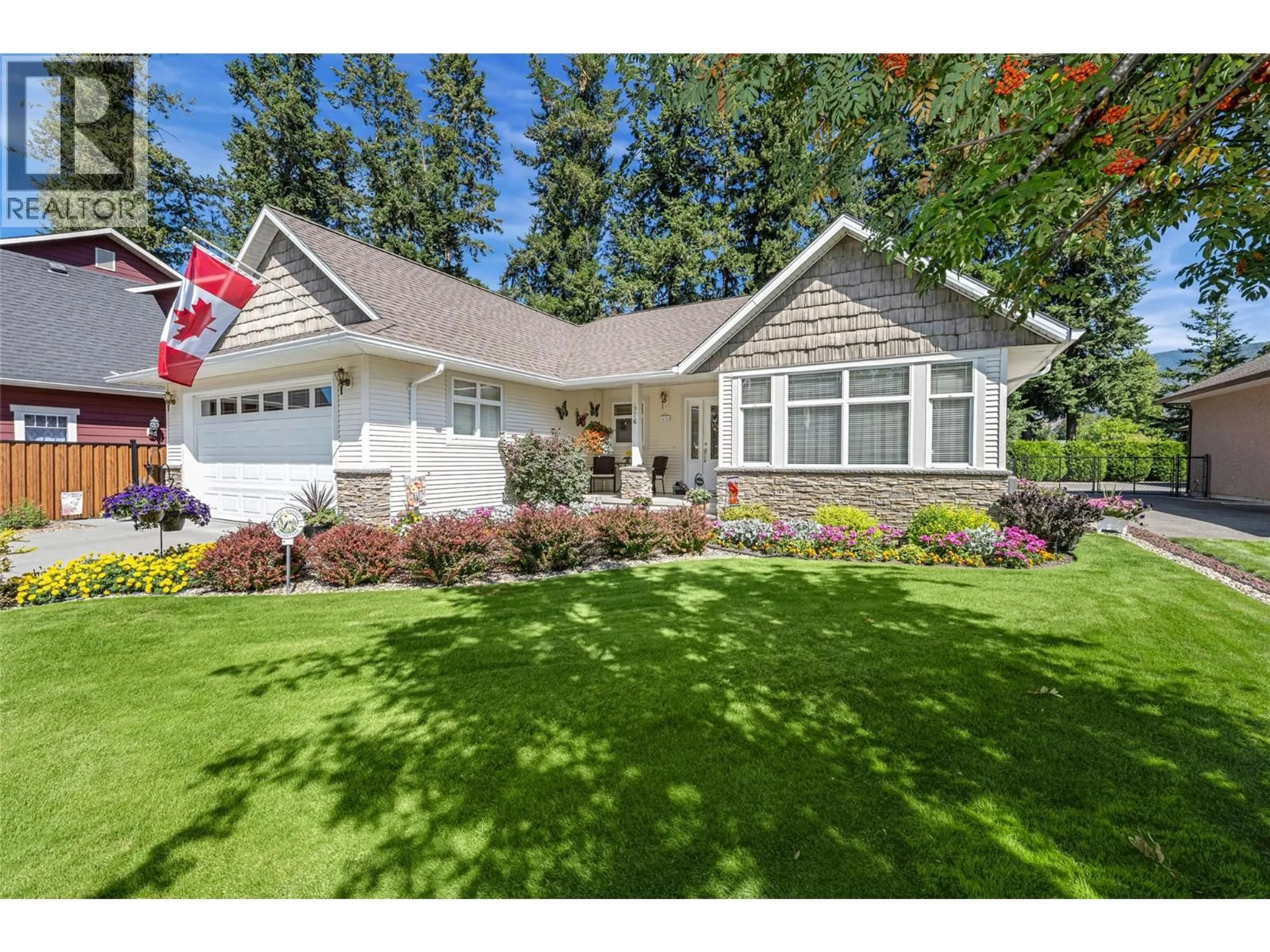 Home with vinyl exterior material, street for 2976 HEAL COURT, Armstrong British Columbia V0E1B2