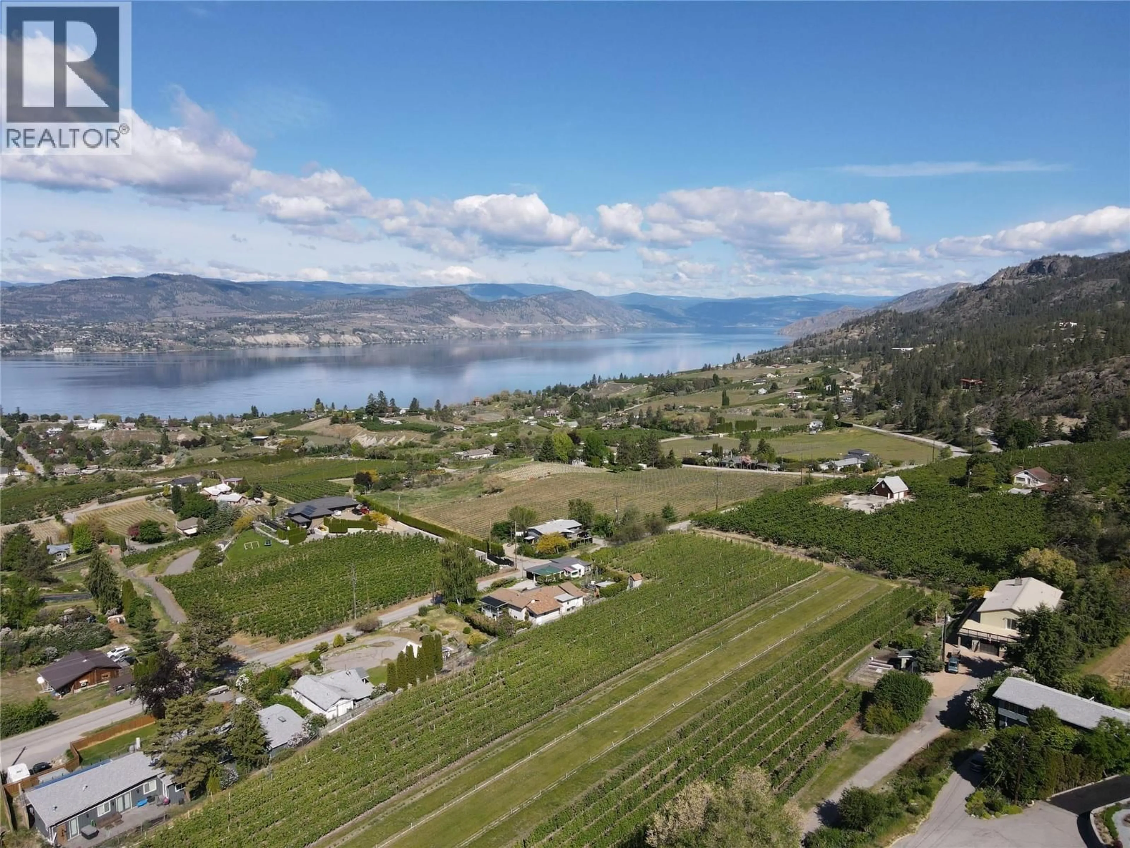 A pic from outside/outdoor area/front of a property/back of a property/a pic from drone, water/lake/river/ocean view for 3812 ALBRECHT ROAD, Naramata British Columbia V0H1N1