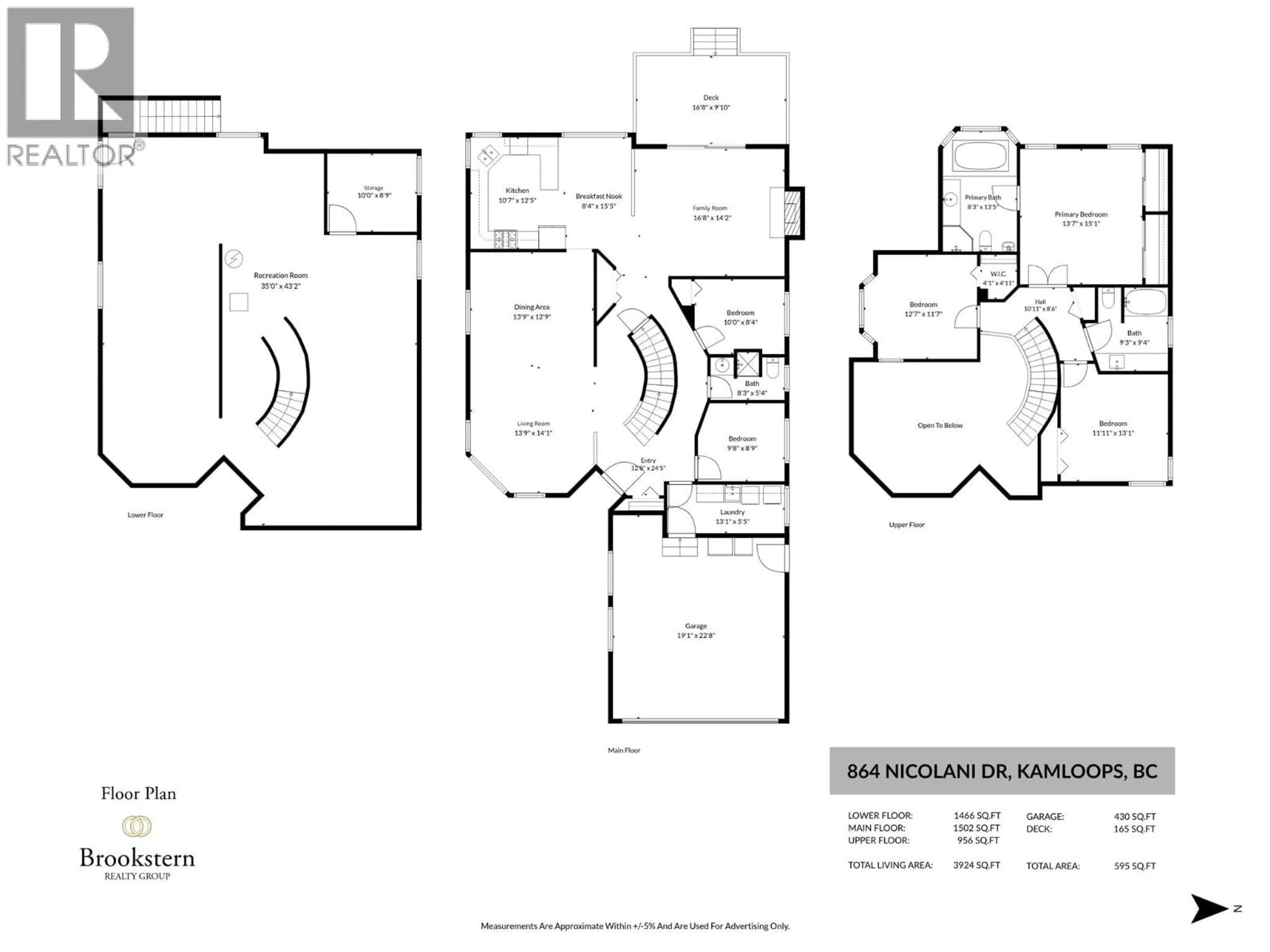 Floor plan for 864 NICOLANI DRIVE, Kamloops British Columbia V2B5B3