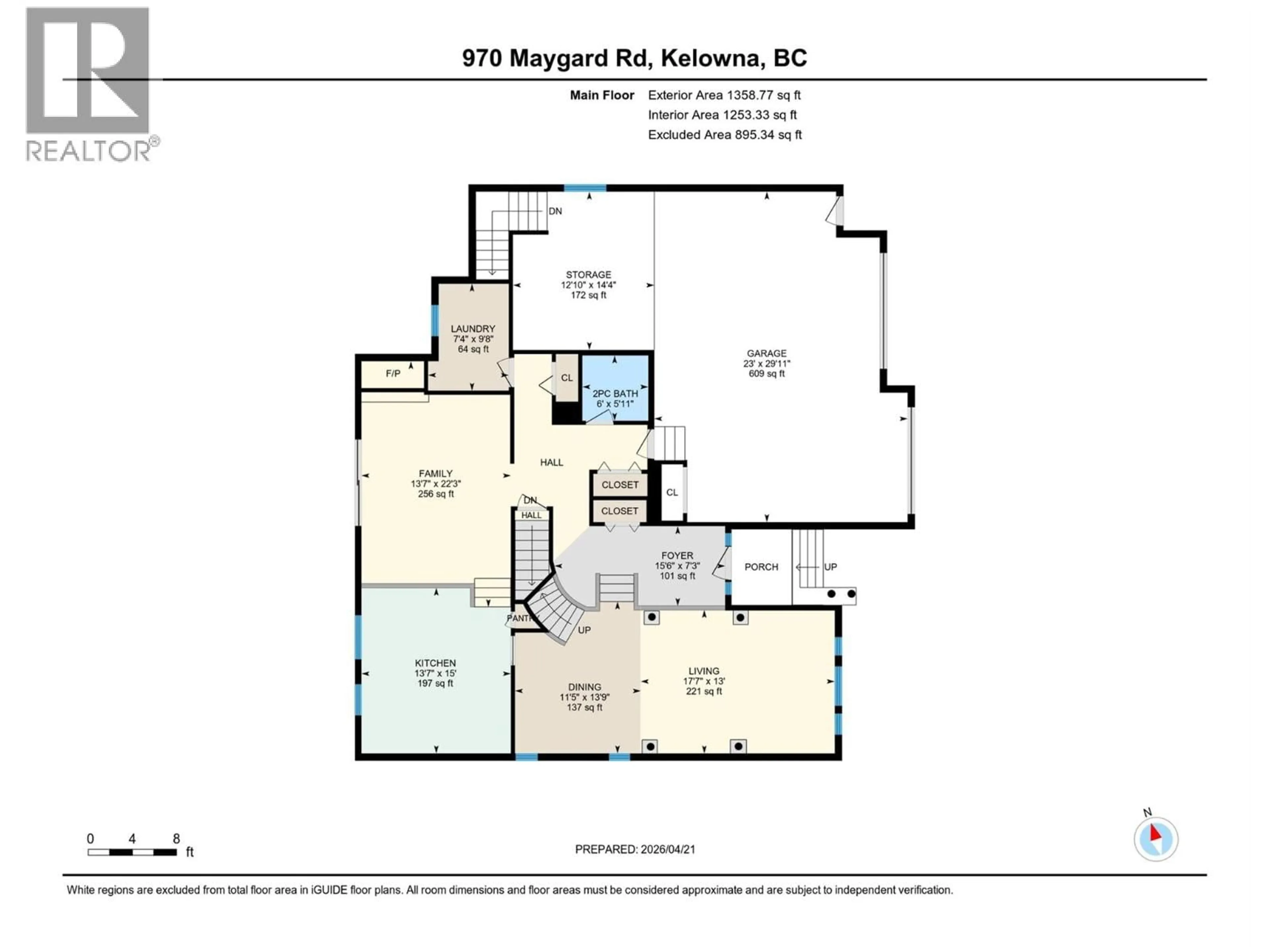 Floor plan for 970 MAYGARD ROAD, Kelowna British Columbia V1X5X1