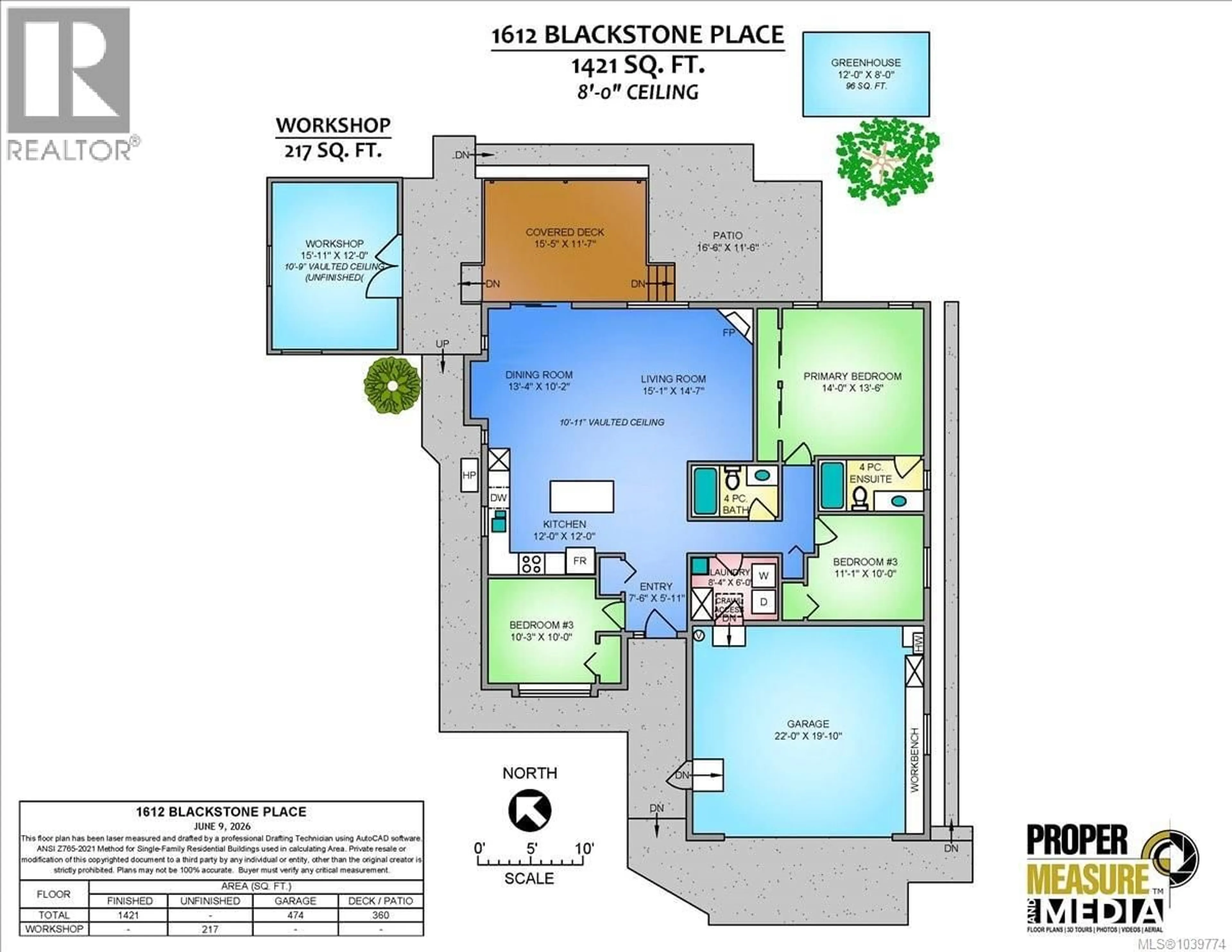Floor plan for 1612 BLACKSTONE PLACE, Nanaimo British Columbia V9X1Y1