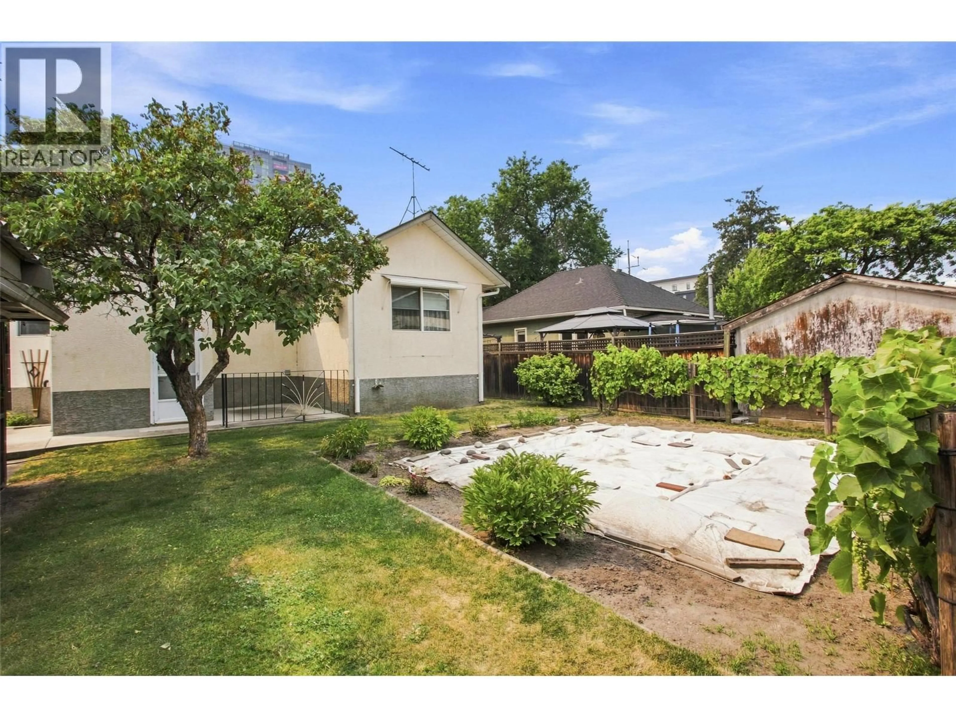 A pic from outside/outdoor area/front of a property/back of a property/a pic from drone, street for 1339 RICHTER STREET, Kelowna British Columbia V1Y2L5