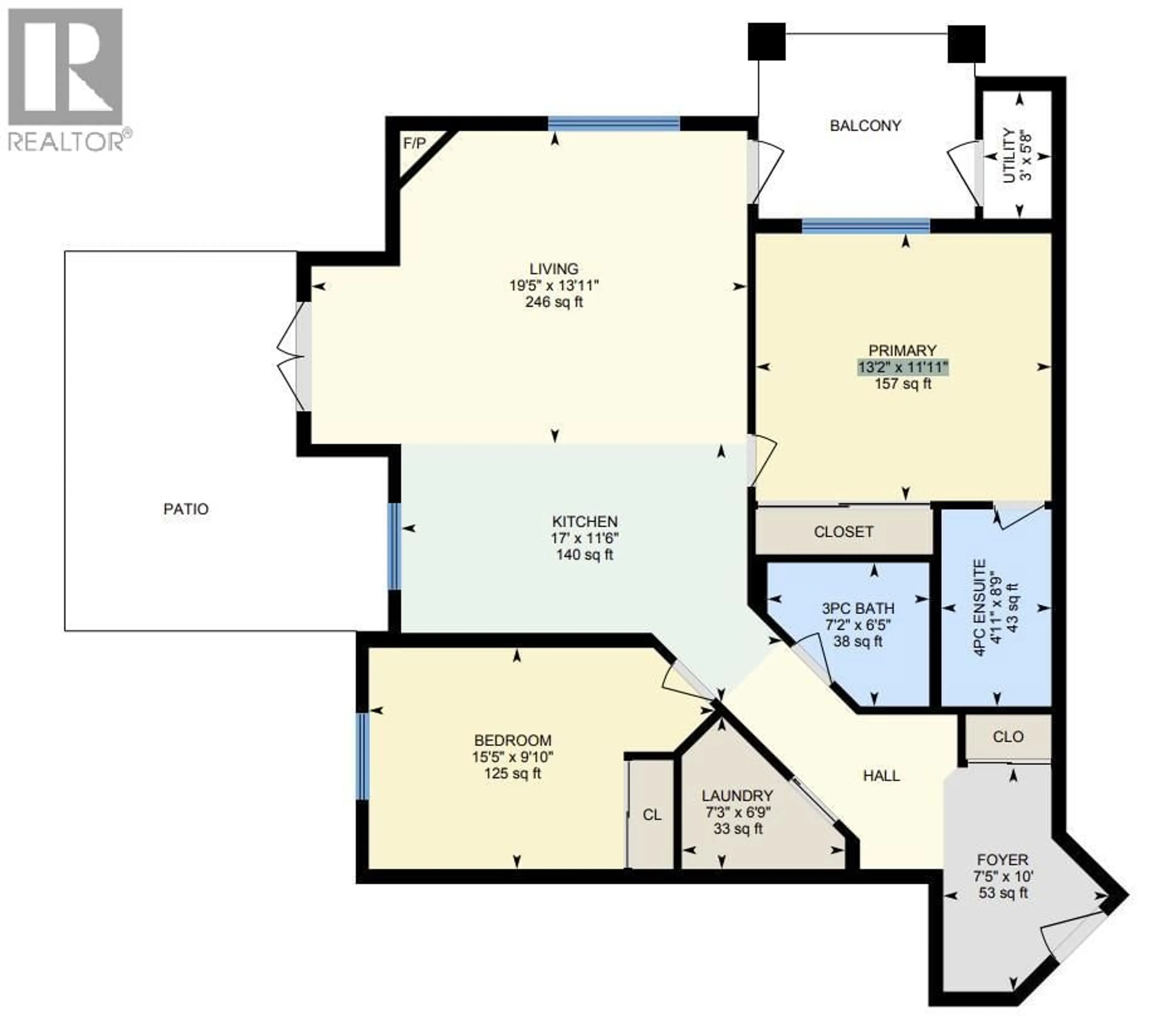 Floor plan for 108 - 1957 KANE ROAD, Kelowna British Columbia V1V2X7