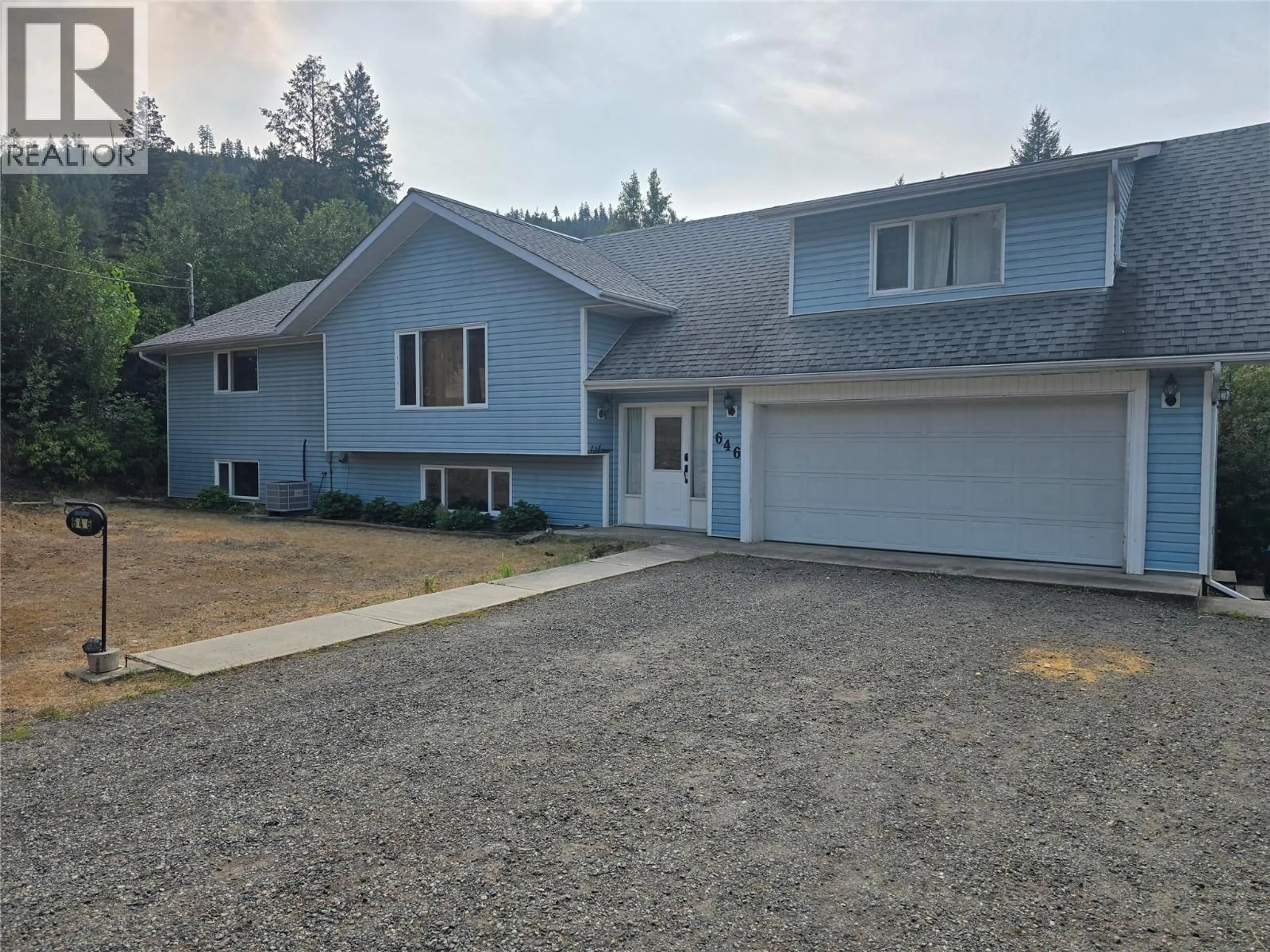 Home with vinyl exterior material, street for 646 HAIGH ROAD, Kamloops British Columbia V0E1E0
