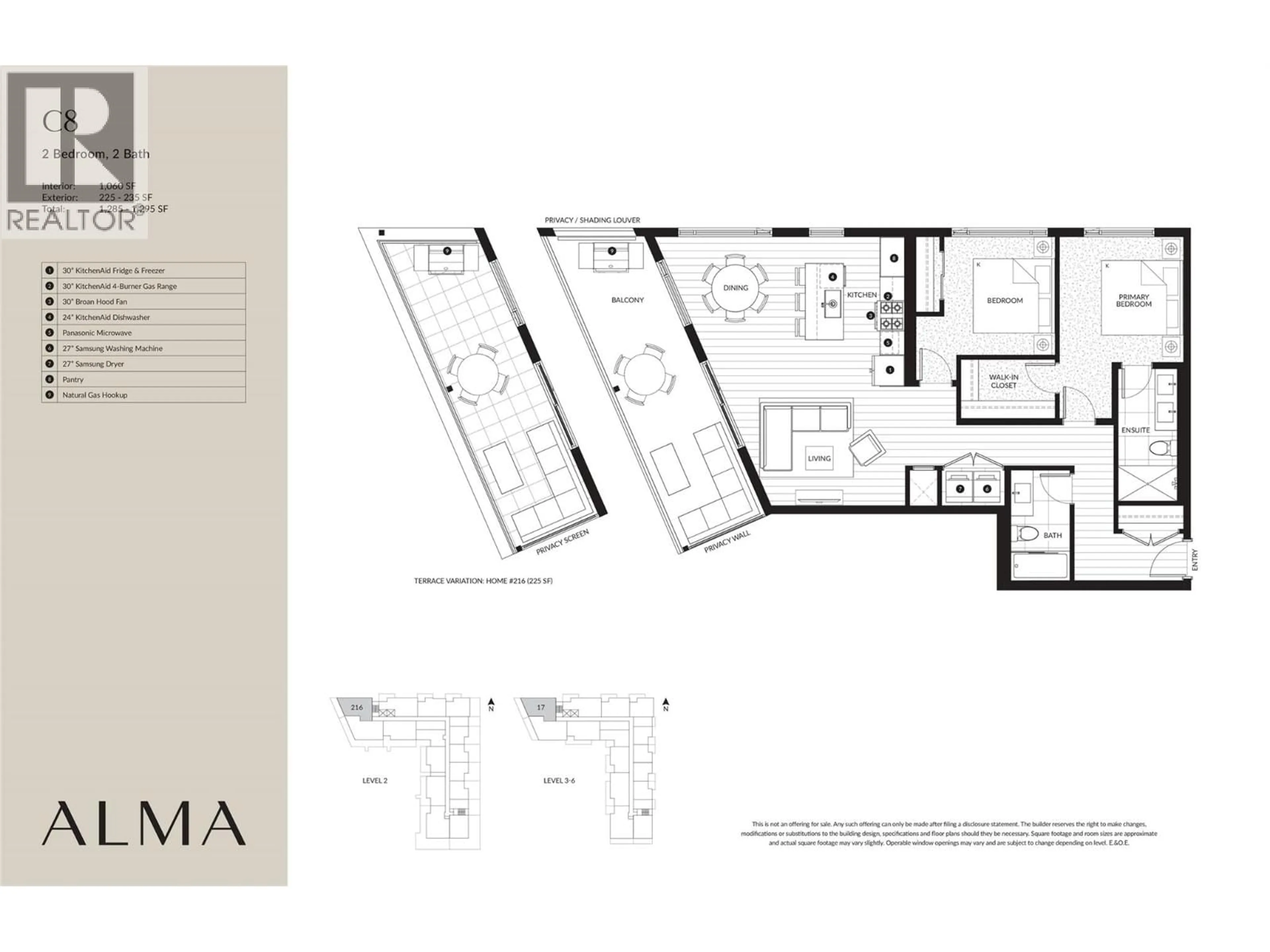 Floor plan for 216 - 3051 ABBOTT STREET, Kelowna British Columbia V1Y0P1