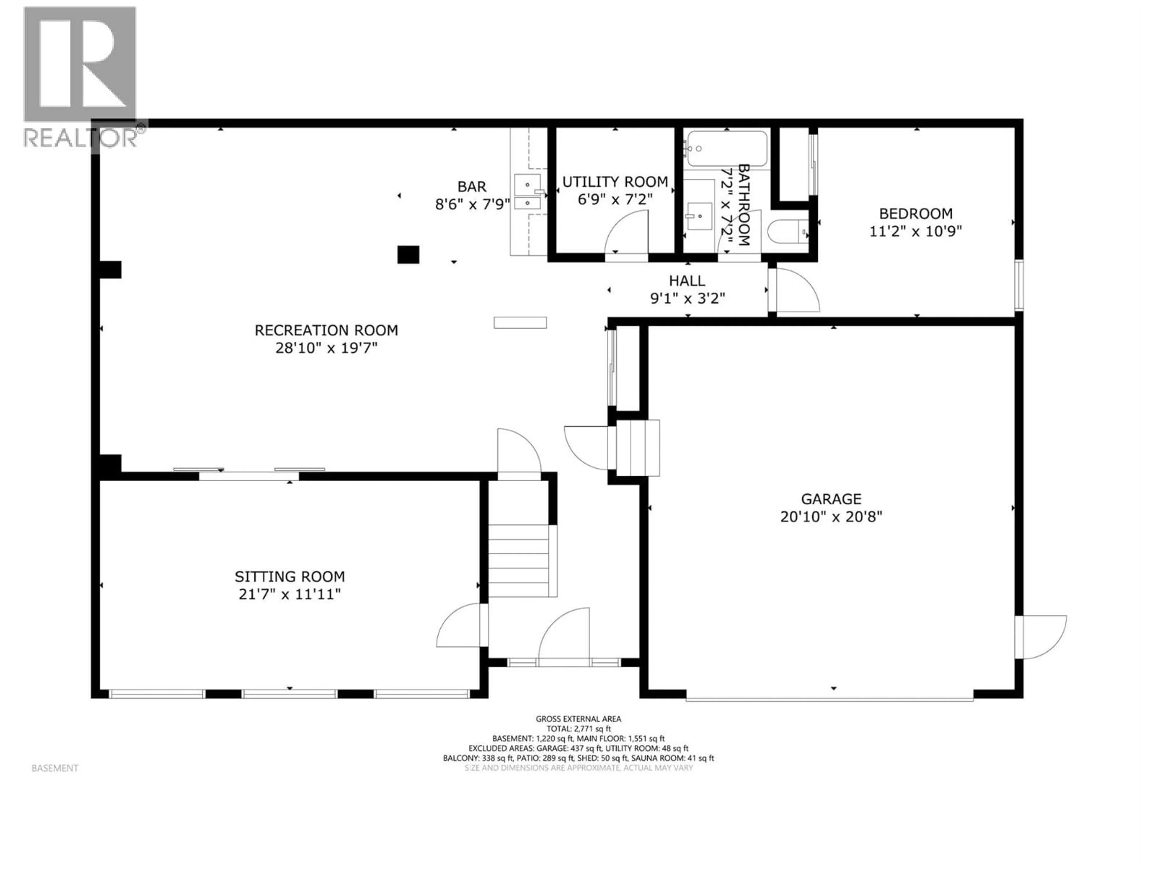 Floor plan for 7180 APEX DRIVE, Vernon British Columbia V1B4E4