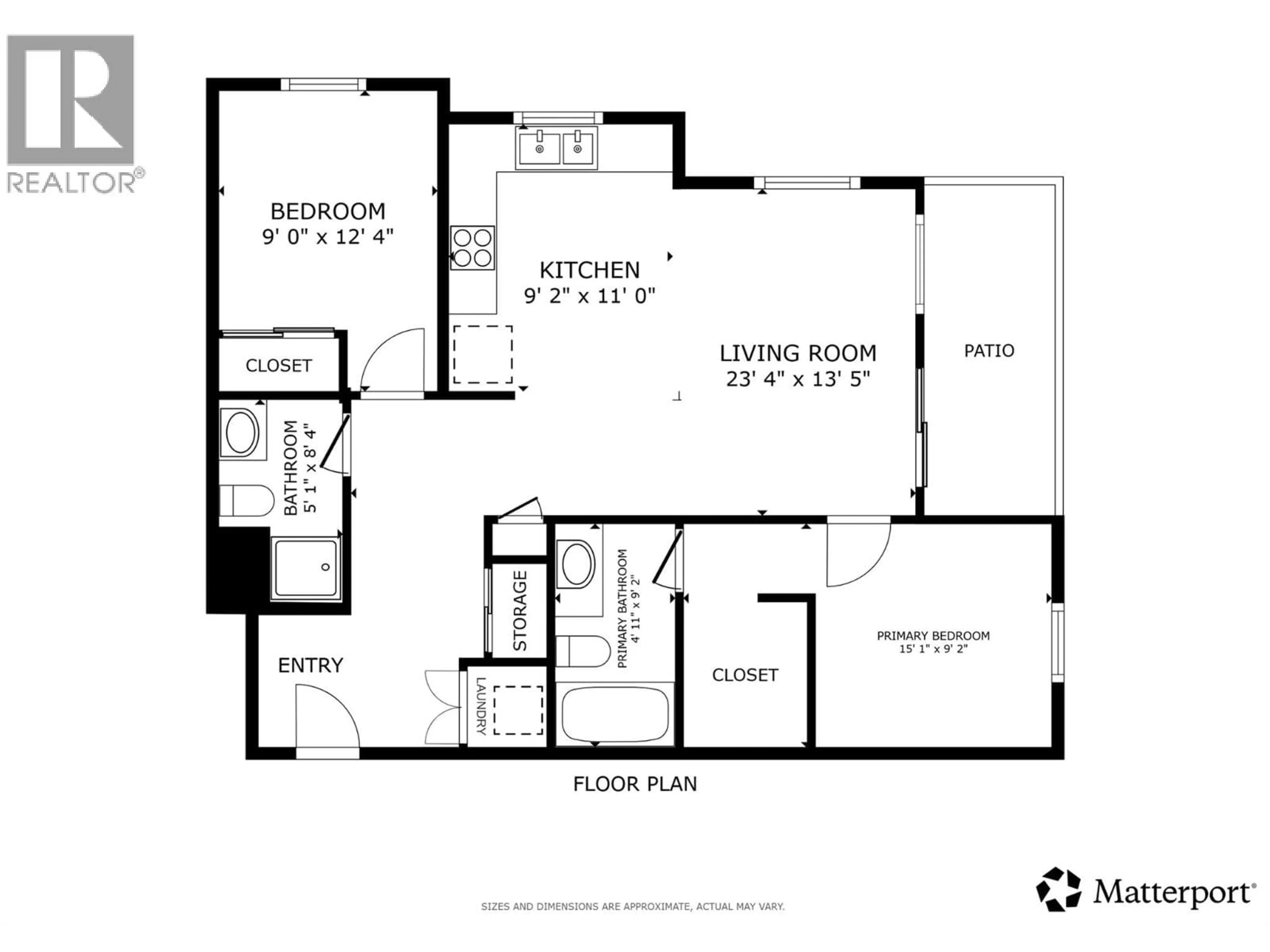 Floor plan for 312 - 881 ACADEMY WAY, Kelowna British Columbia V1V0A2