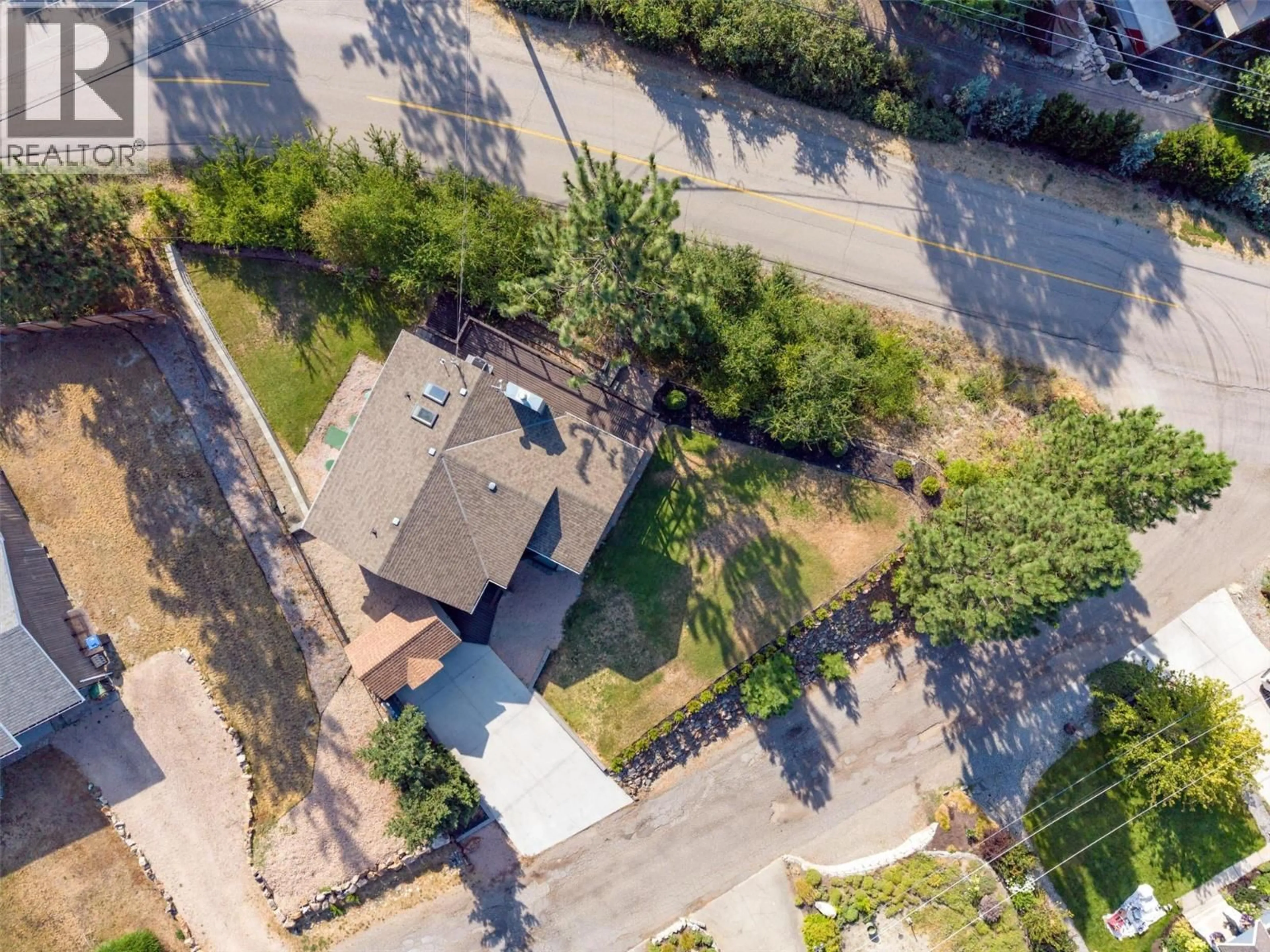 A pic from outside/outdoor area/front of a property/back of a property/a pic from drone, street for 16621 MAKI ROAD, Lake Country British Columbia V4V1C2