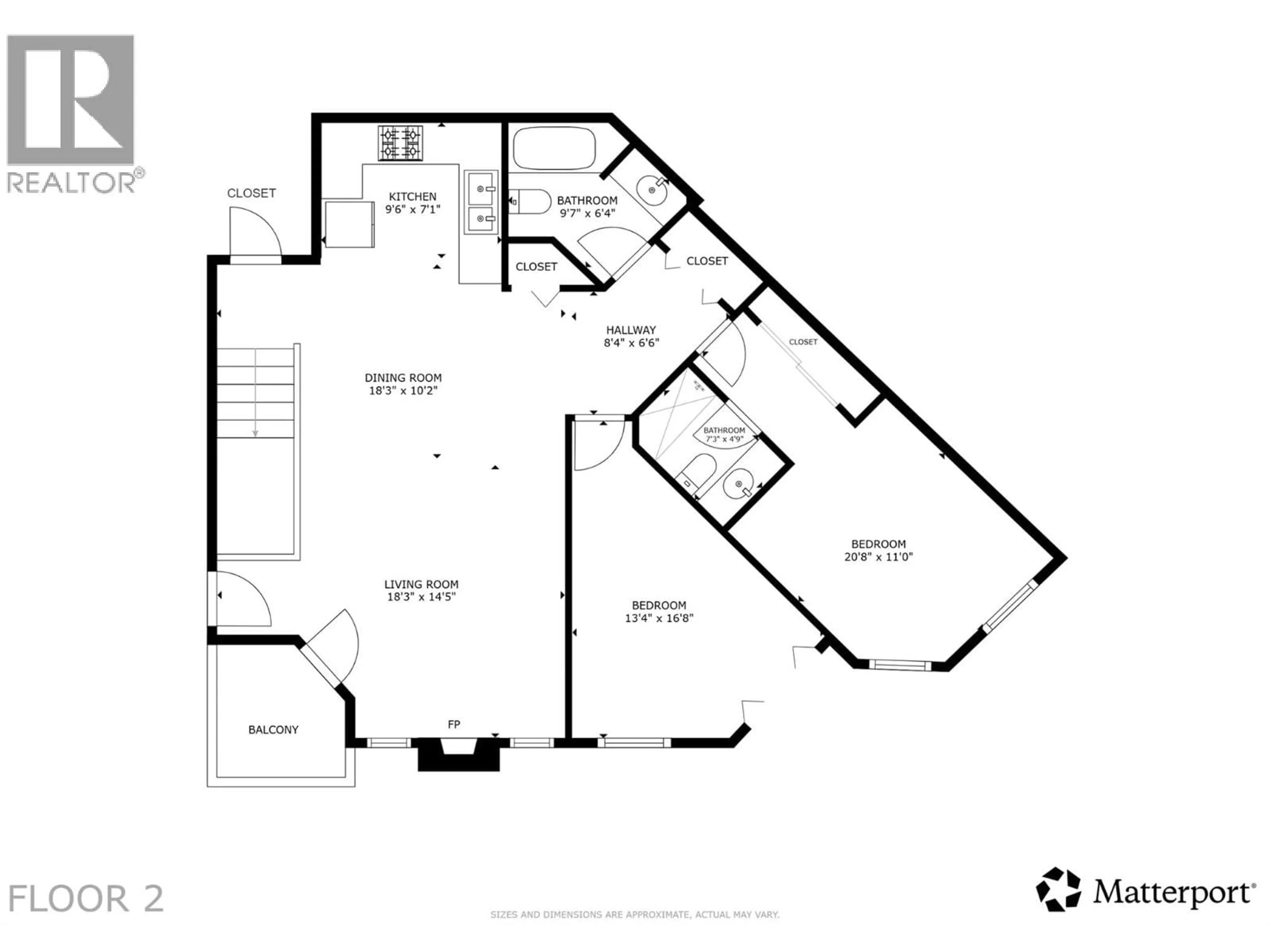 Floor plan for 205 - 2350 STILLINGFLEET ROAD, Kelowna British Columbia V1W3X9