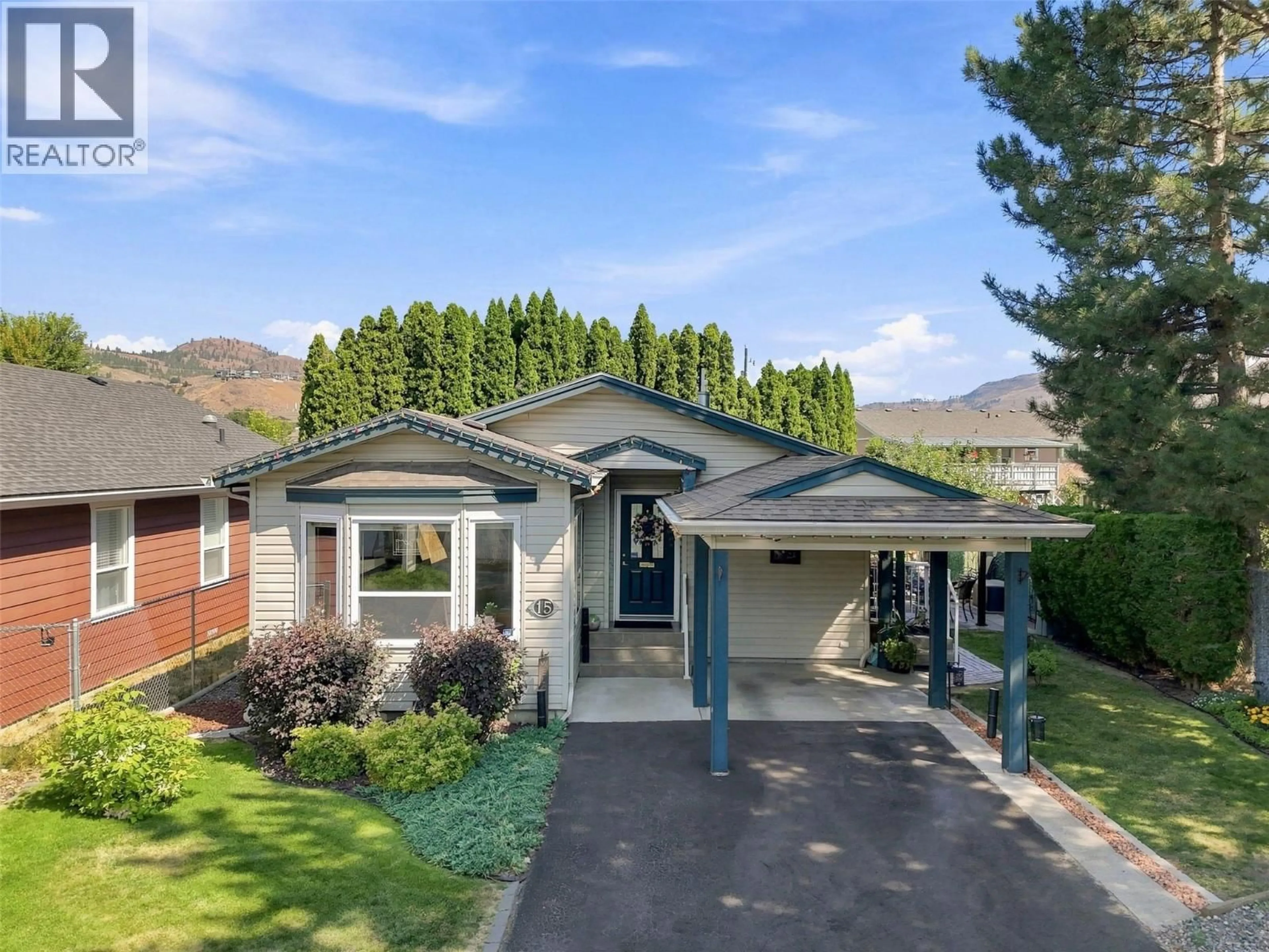 Home with vinyl exterior material, street for 15 - 791 JENSEN ROAD, Kamloops British Columbia V2B6P6
