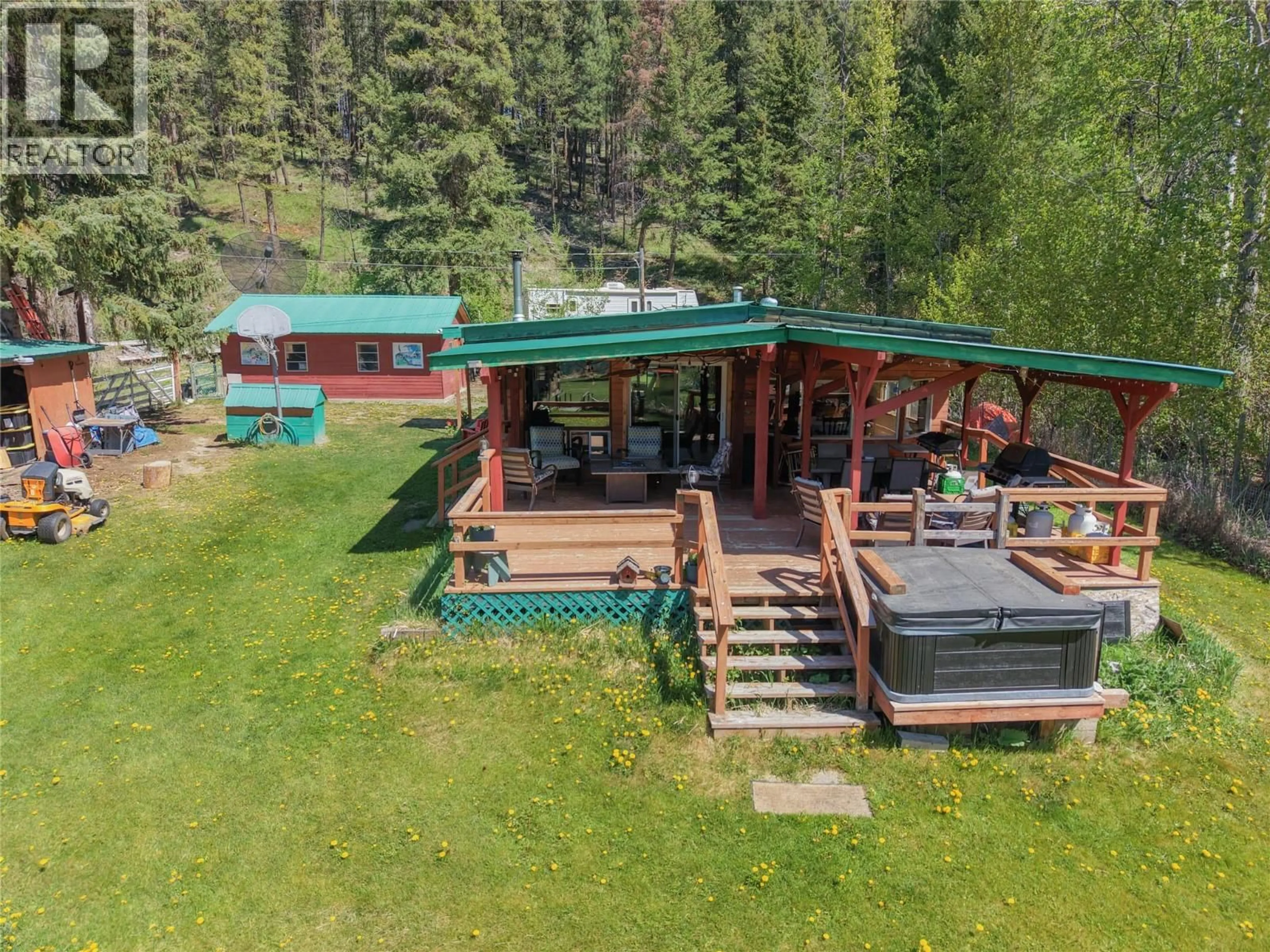 A pic from outside/outdoor area/front of a property/back of a property/a pic from drone, water/lake/river/ocean view for 2572 STONEY DRIVE, Kamloops British Columbia V2H1P1