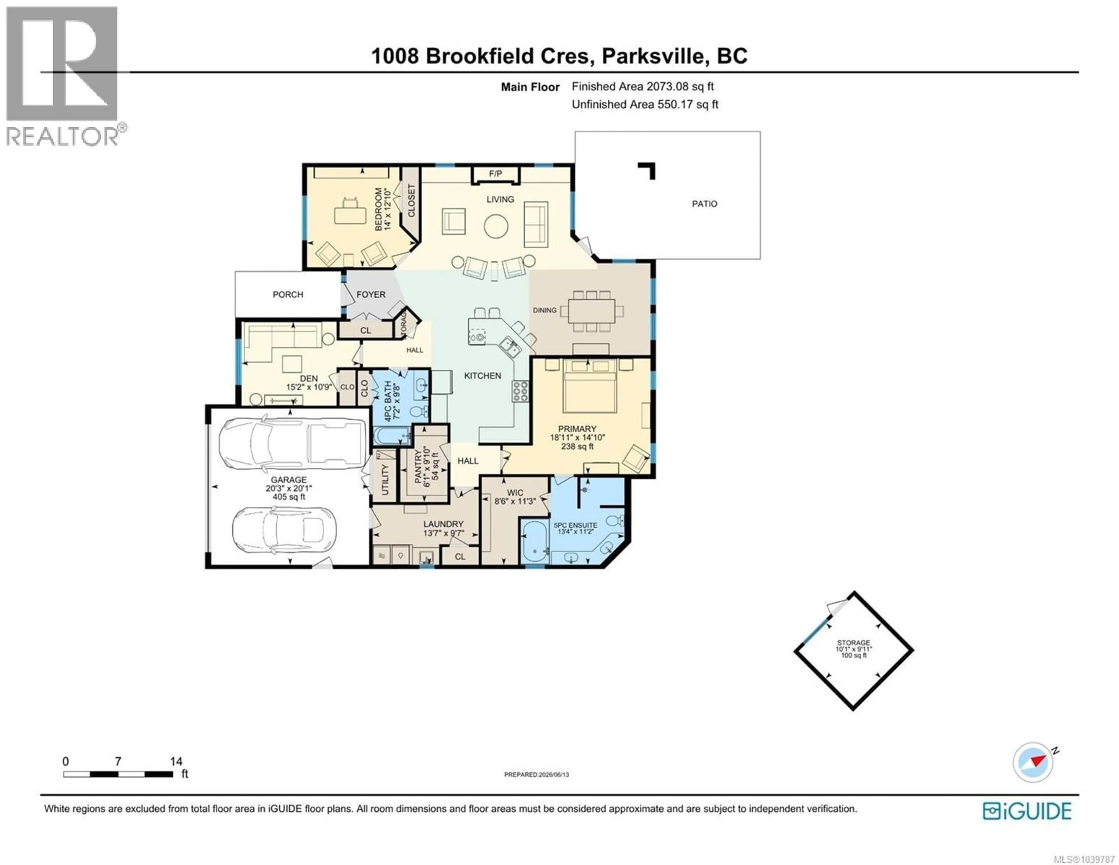 Floor plan for 1008 BROOKFIELD CRESCENT, Parksville British Columbia V9P0E3