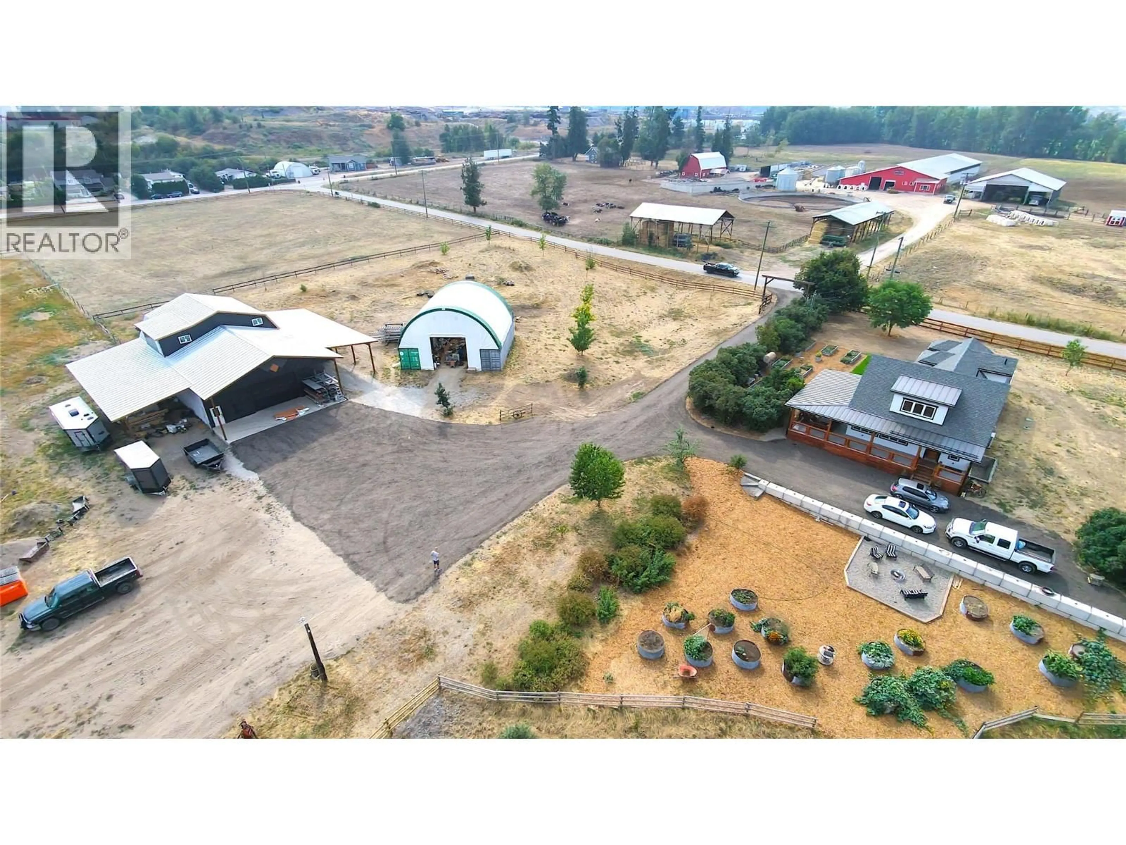 A pic from outside/outdoor area/front of a property/back of a property/a pic from drone, unknown for 1130 THOMAS HAYES ROAD, Spallumcheen British Columbia V0E1B6