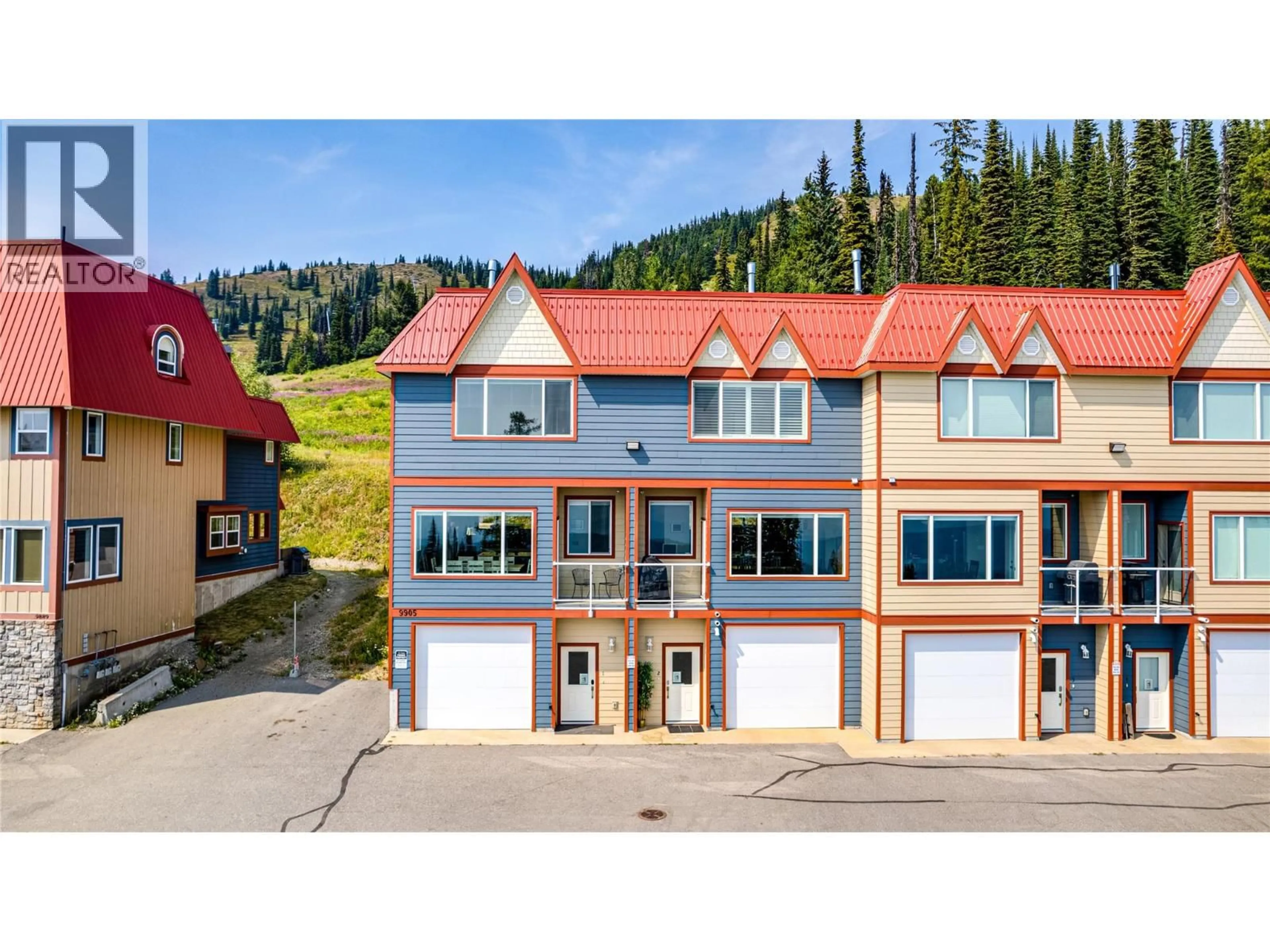 A pic from outside/outdoor area/front of a property/back of a property/a pic from drone, unknown for 1 - 9905 PINNACLES ROAD, Silver Star British Columbia V1B3M1
