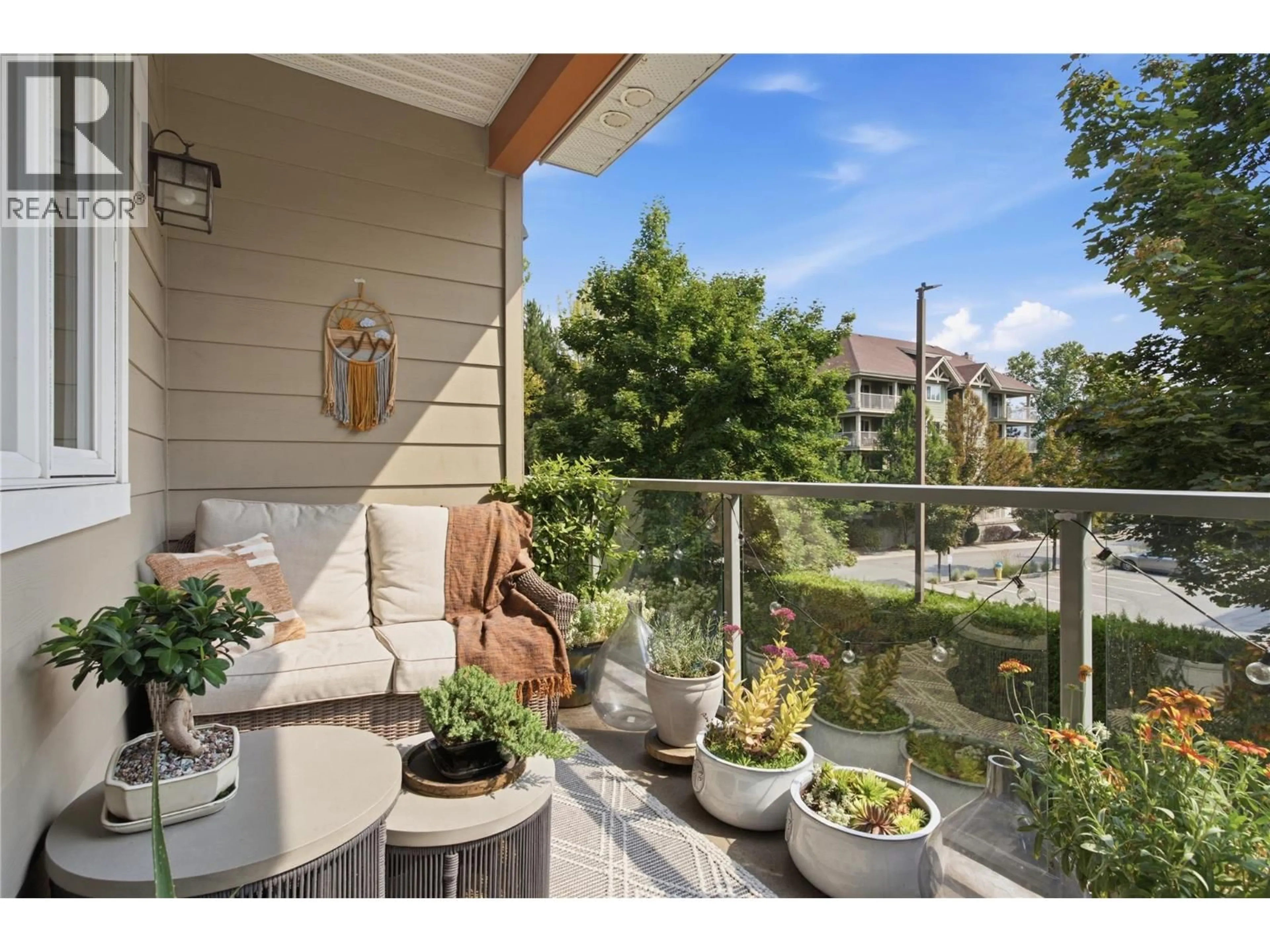 Patio, water/lake/river/ocean view for 205 - 660 LEQUIME ROAD, Kelowna British Columbia V1W1A4