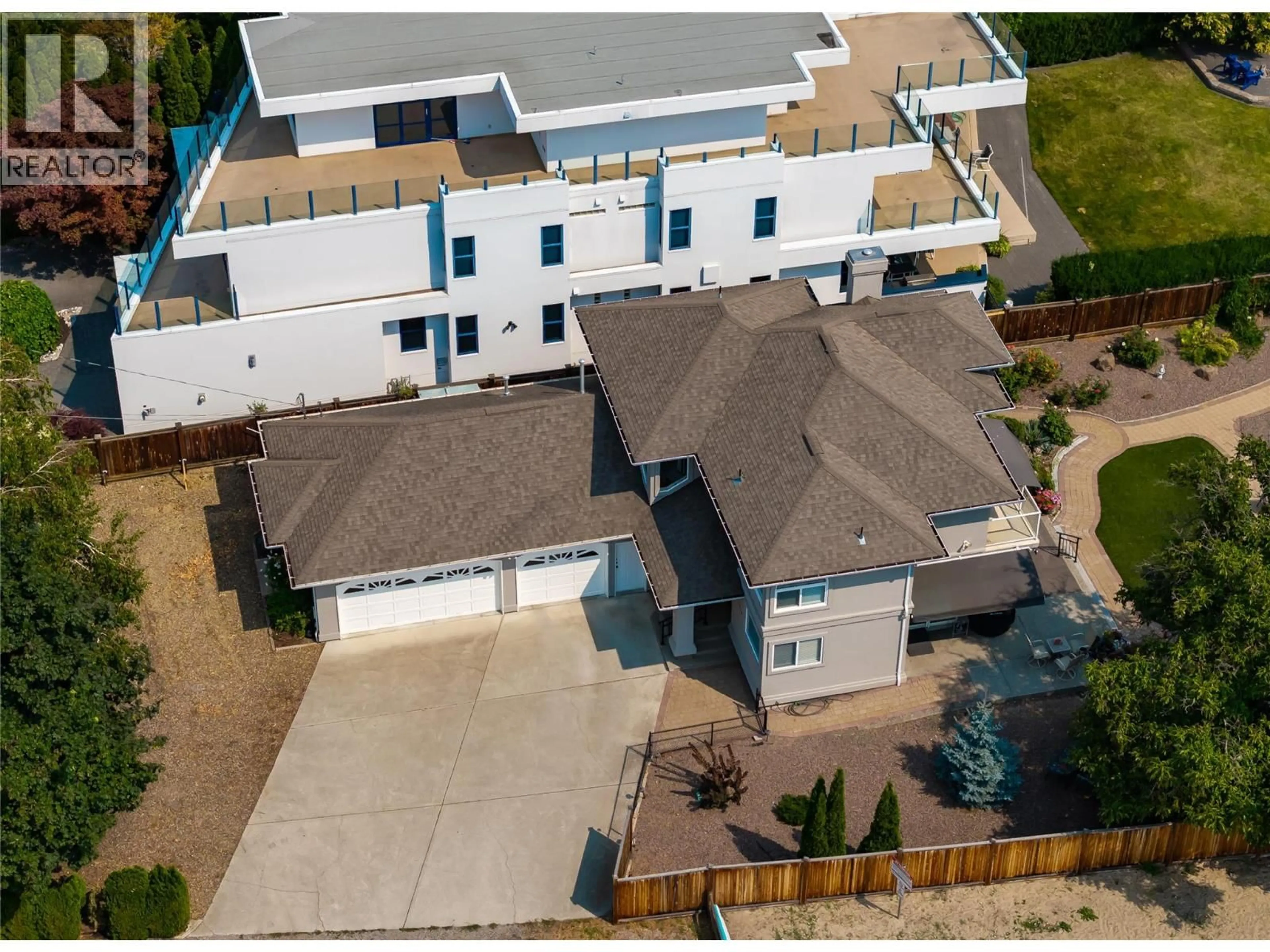 A pic from outside/outdoor area/front of a property/back of a property/a pic from drone, street for 1339 GREEN BAY ROAD, West Kelowna British Columbia V4T2B6
