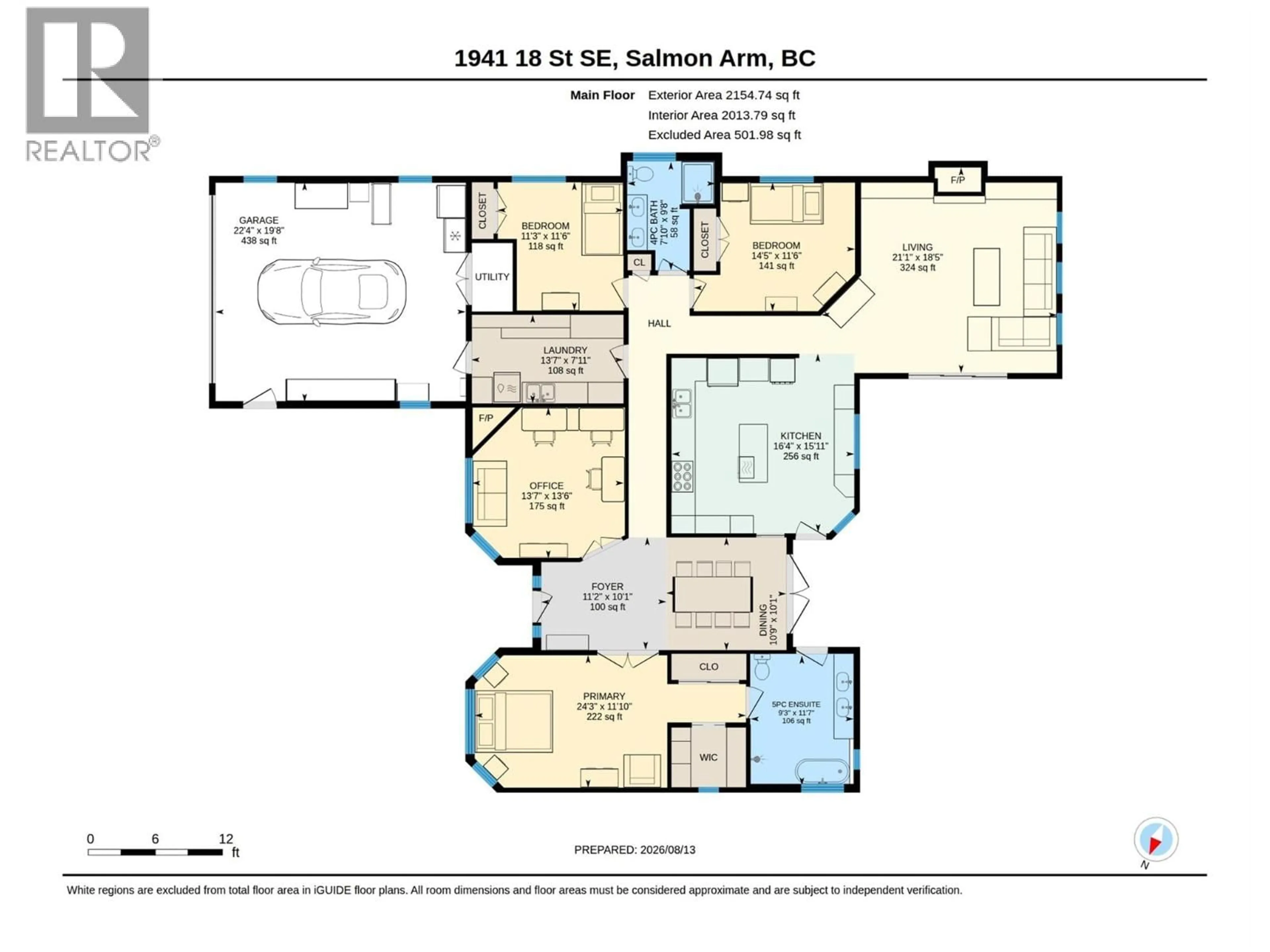 Floor plan for 1941 18 STREET SOUTHEAST, Salmon Arm British Columbia V1E1L4