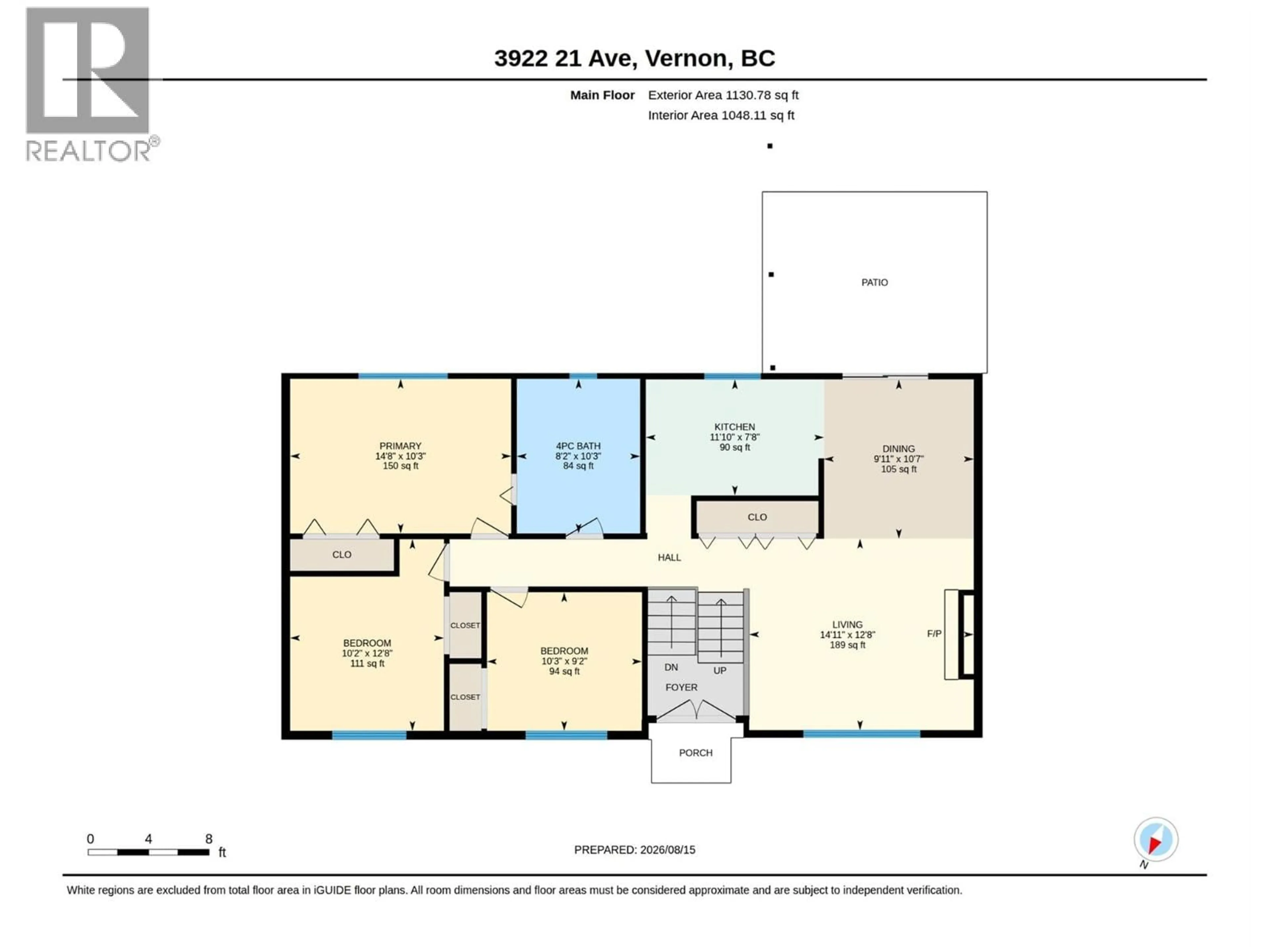 Floor plan for 3922 21 AVENUE, Vernon British Columbia V1T6R2