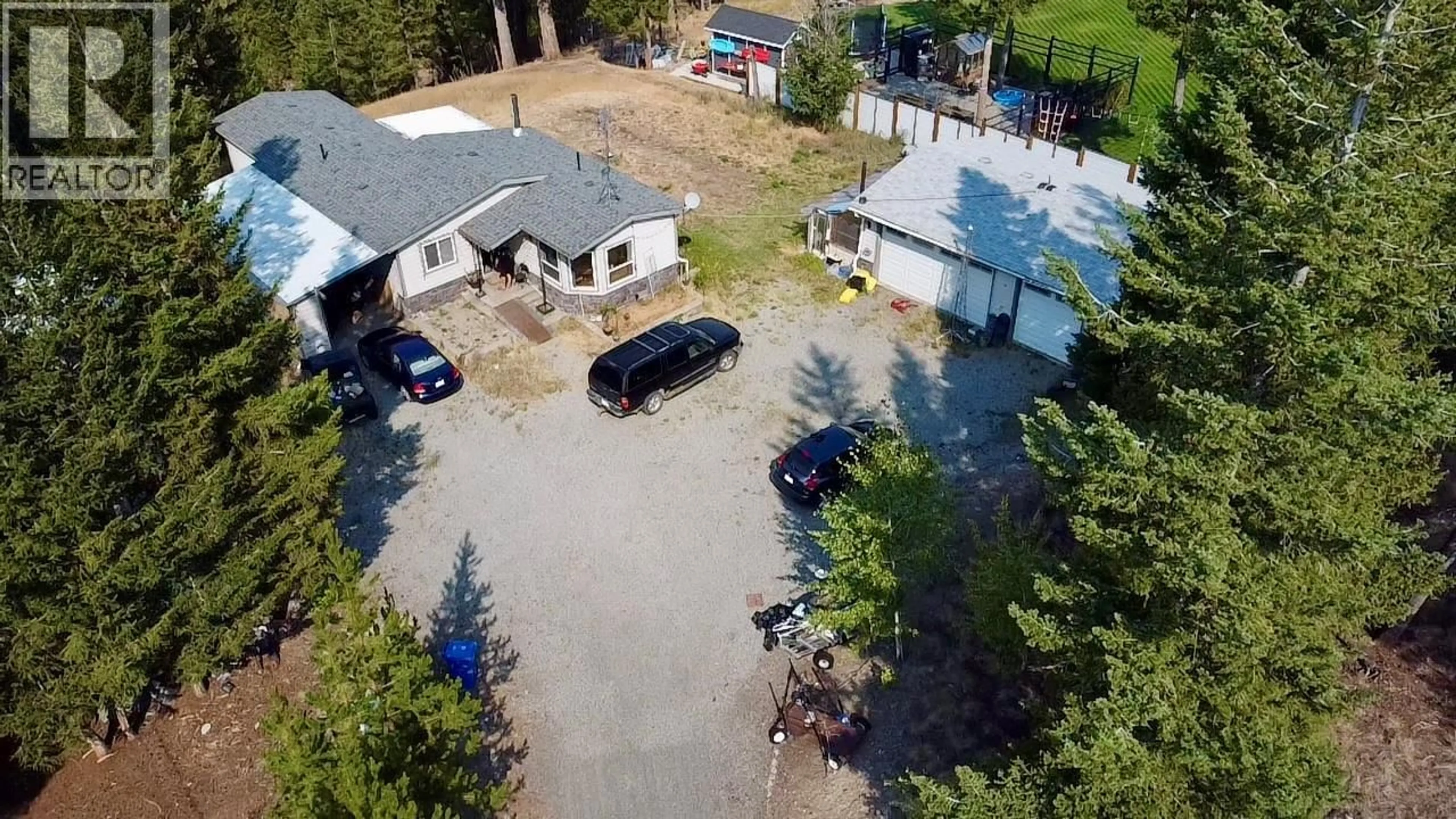 A pic from outside/outdoor area/front of a property/back of a property/a pic from drone, street for 170 ARD RIGH ROAD, Logan Lake British Columbia V0K1W0
