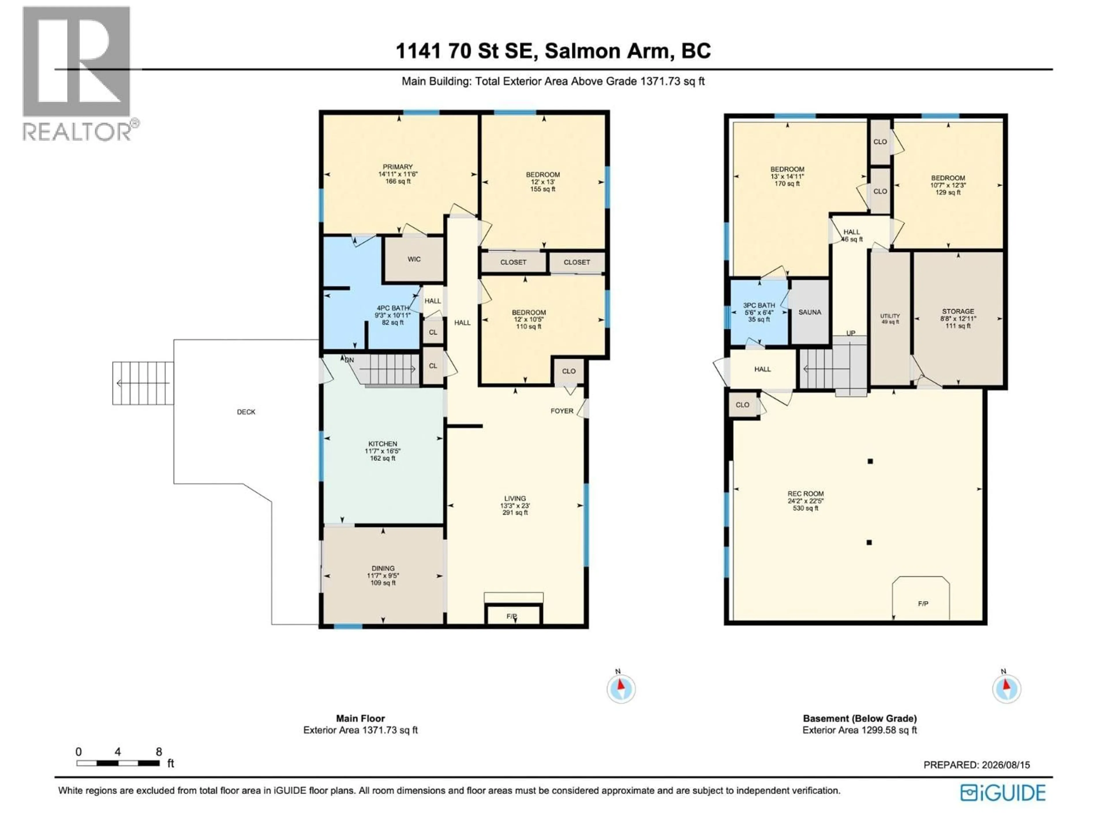 Floor plan for 1141 70 STREET SOUTHEAST, Salmon Arm British Columbia V1E1X8