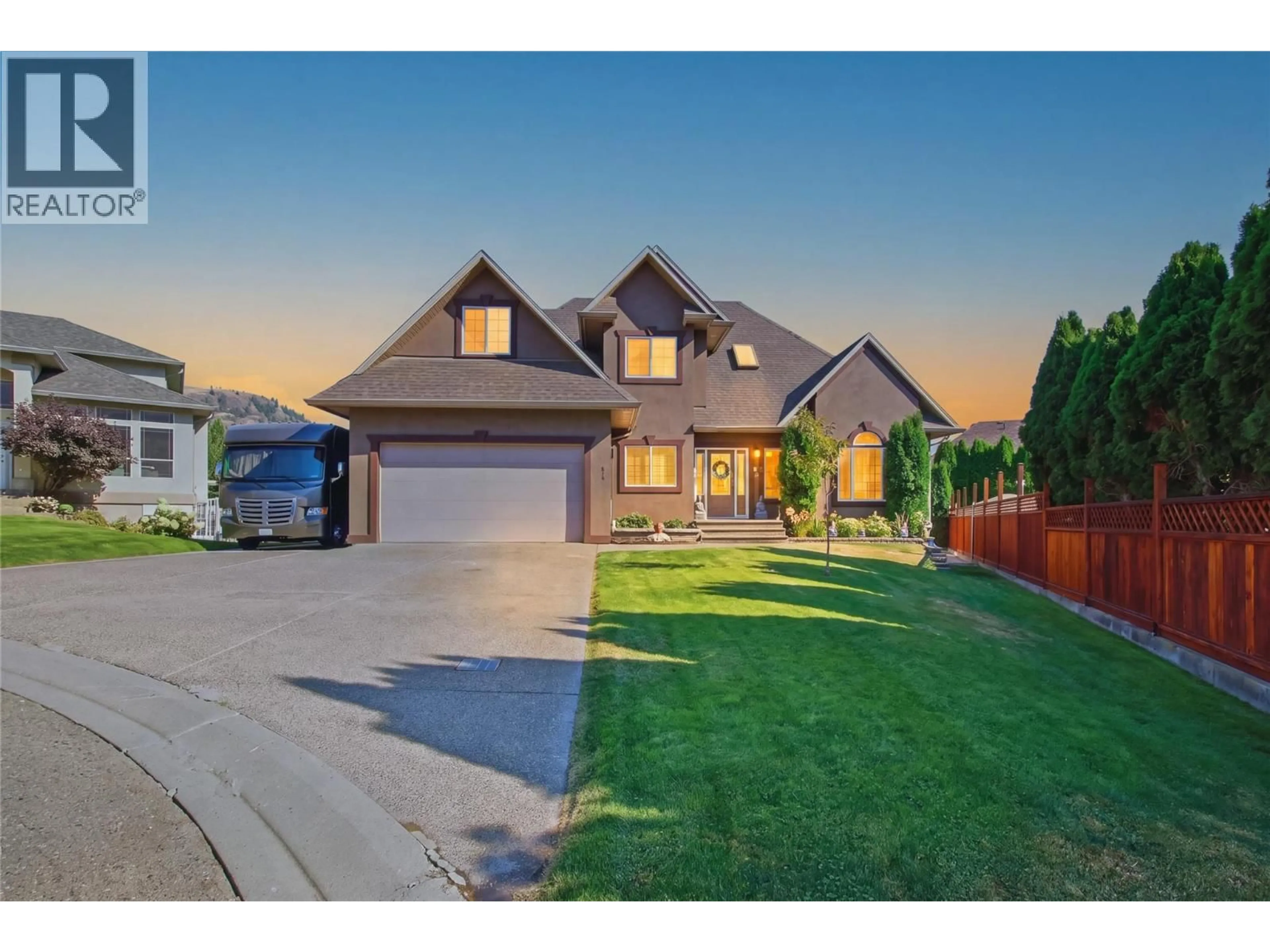 Home with brick exterior material, street for 614 SAGEBRUSH COURT, Kamloops British Columbia V2B8M8