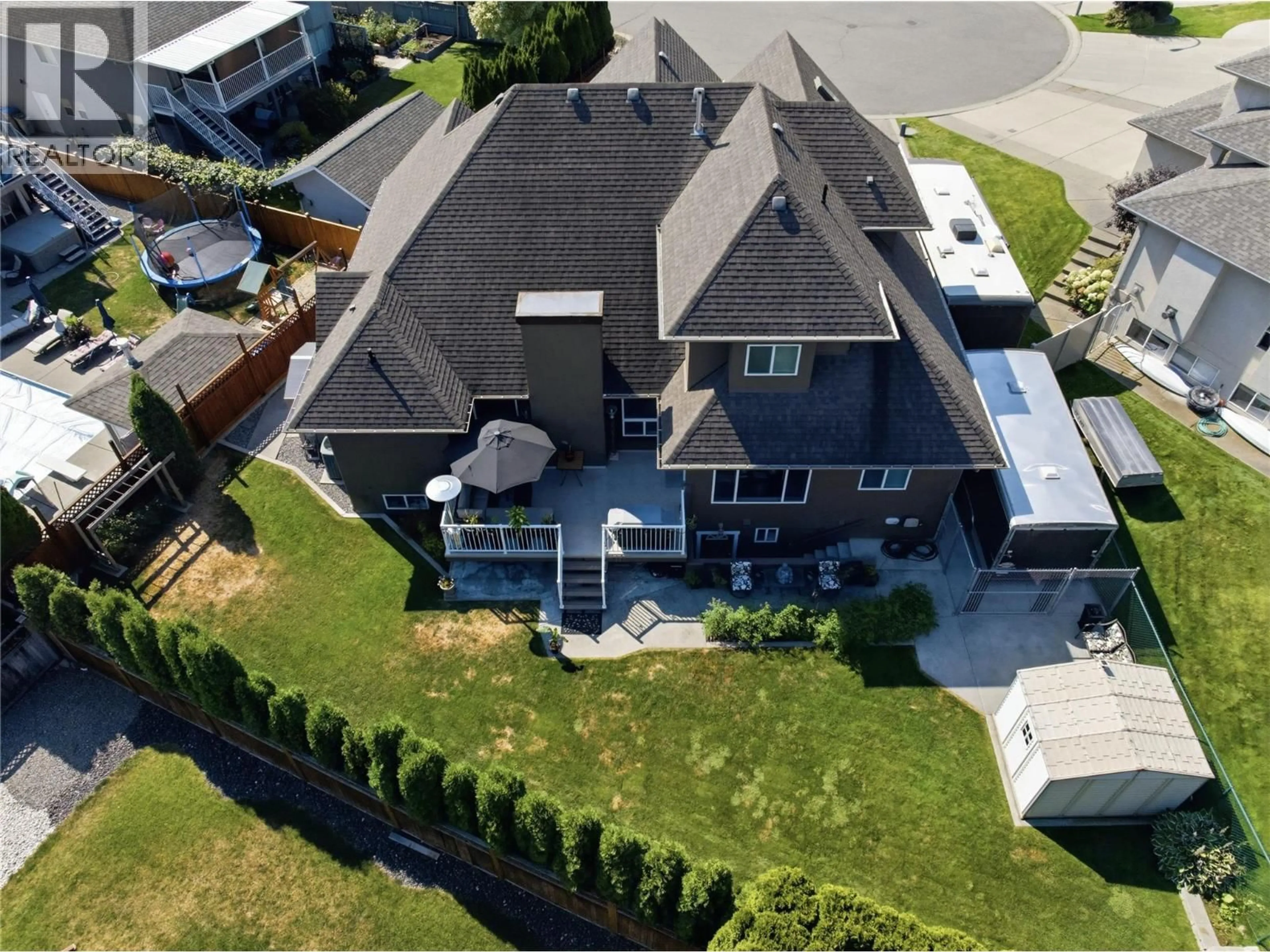 A pic from outside/outdoor area/front of a property/back of a property/a pic from drone, unknown for 614 SAGEBRUSH COURT, Kamloops British Columbia V2B8M8