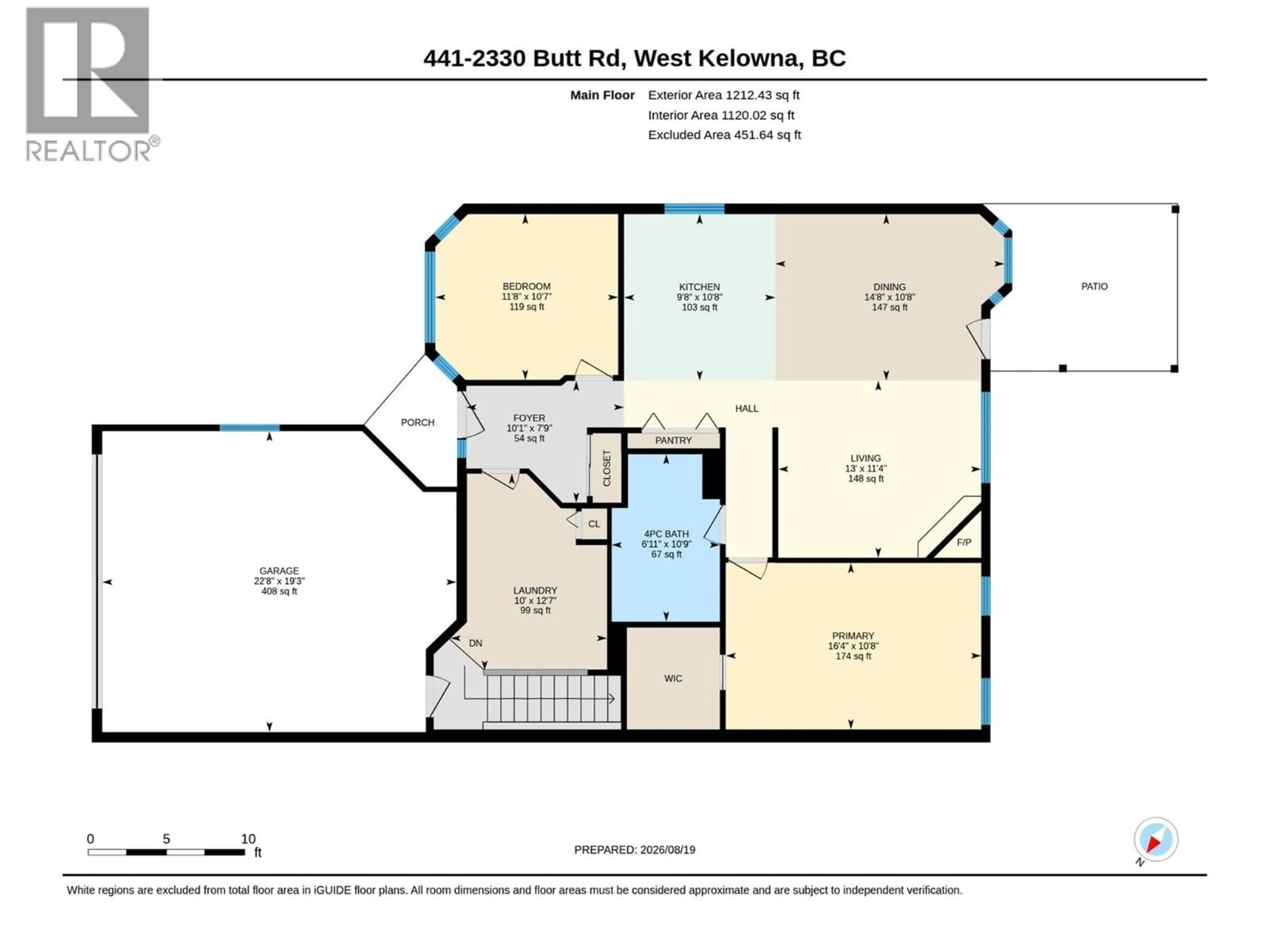 Floor plan for 441 - 2330 BUTT ROAD, West Kelowna British Columbia V4T2L3