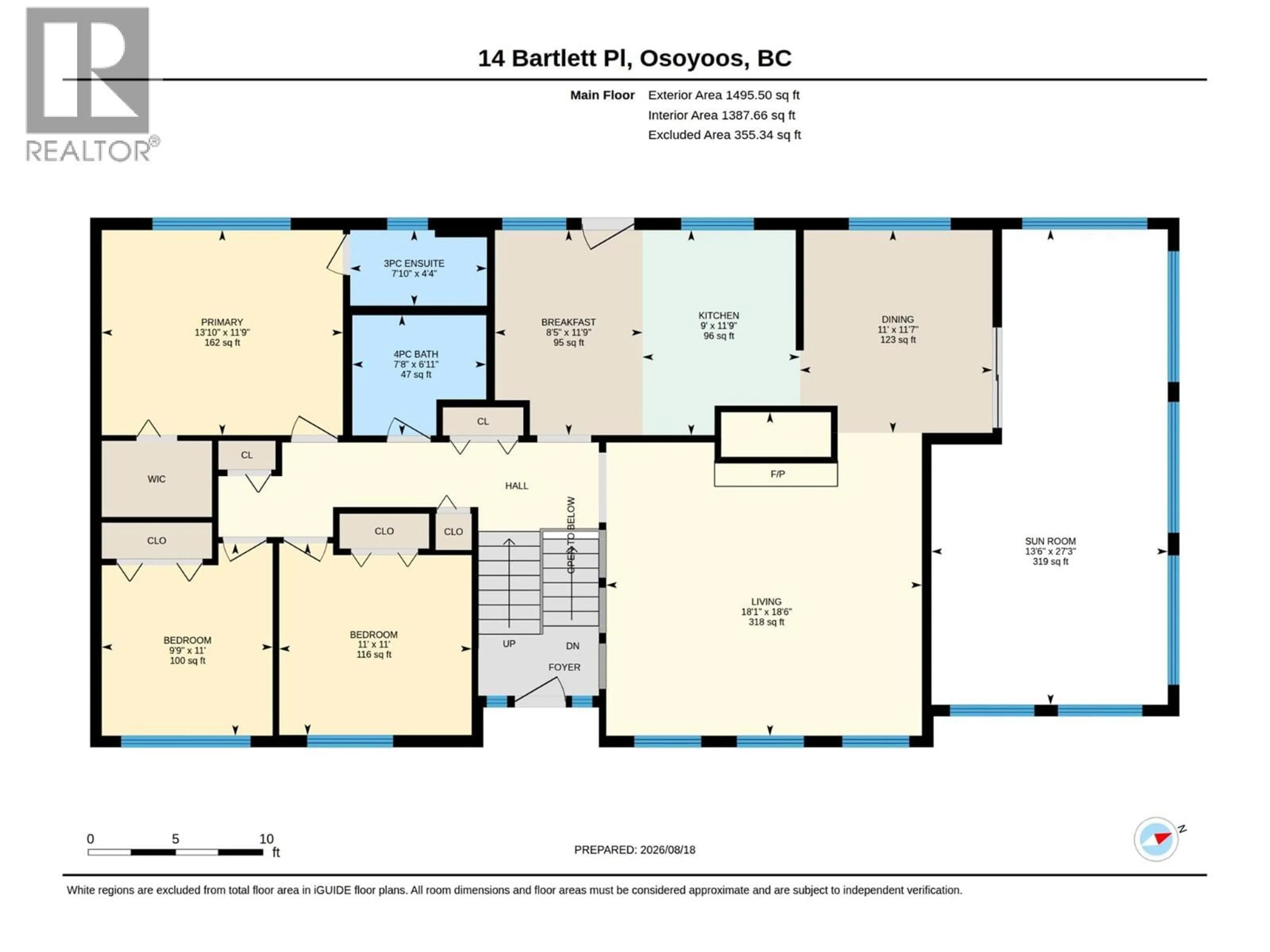 Floor plan for 14 BARTLETT PLACE, Osoyoos British Columbia V0H1V2