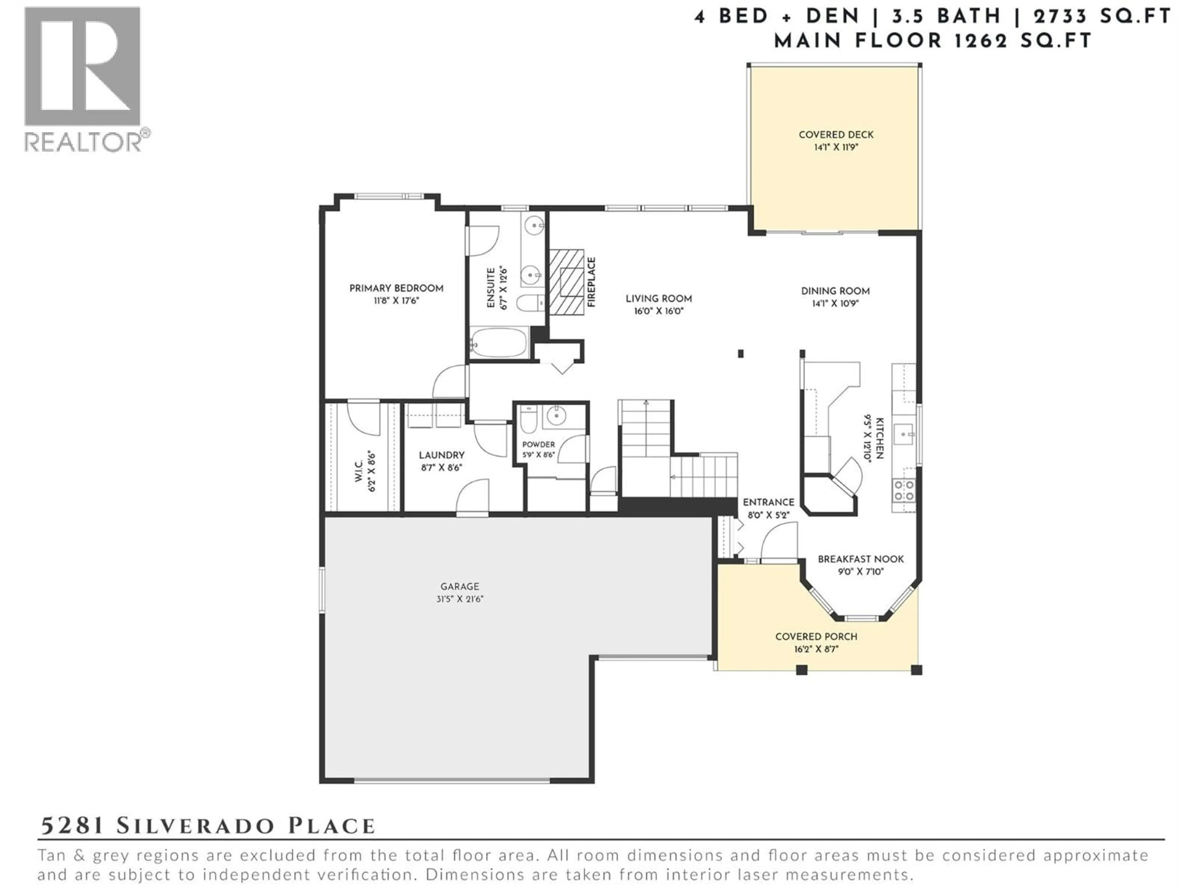 Floor plan for 5281 SILVERADO PLACE, Kelowna British Columbia V1X7X8