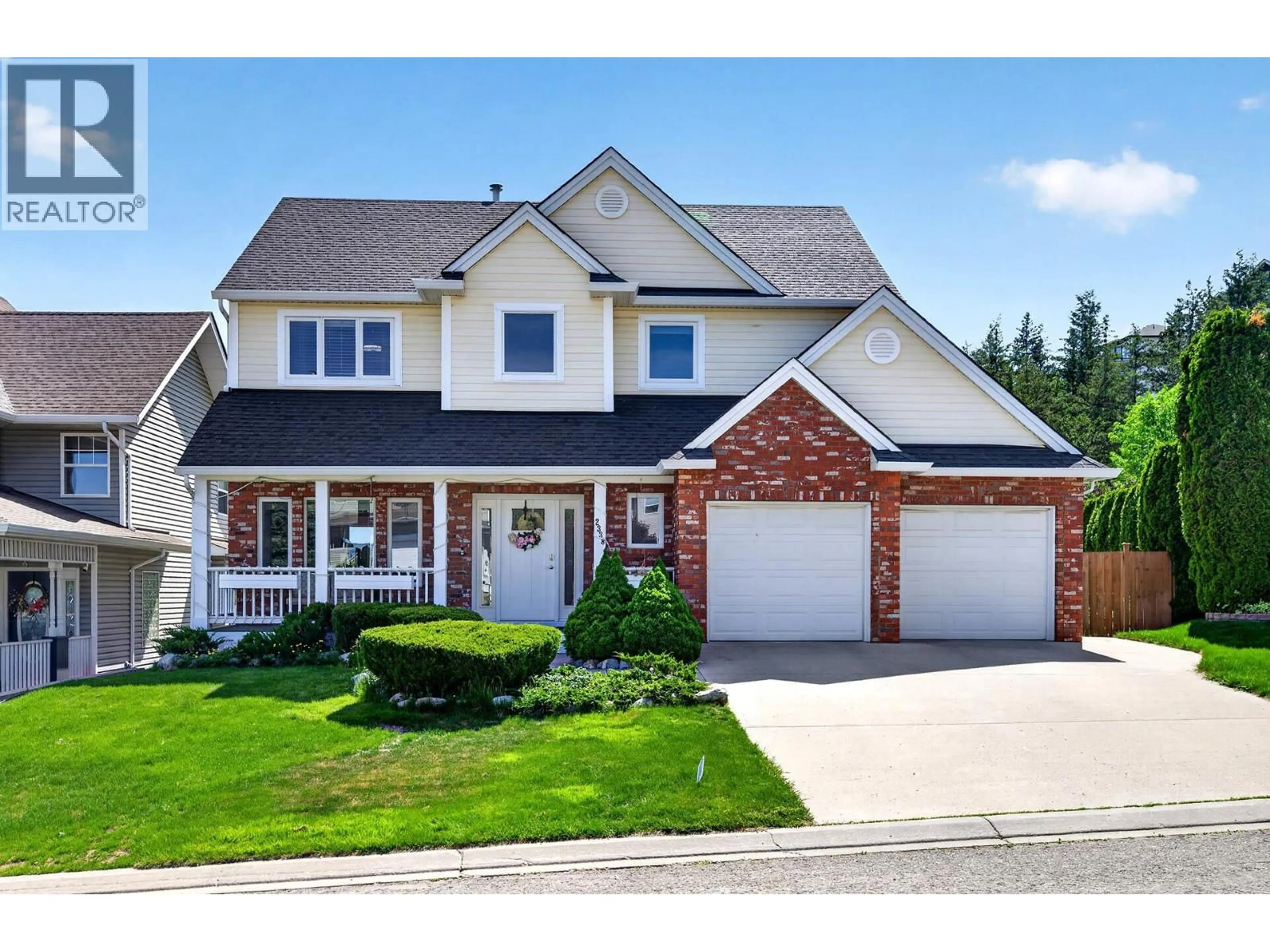 Home with brick exterior material, street for 2338 DUNROBIN PLACE, Kamloops British Columbia V1S1W1
