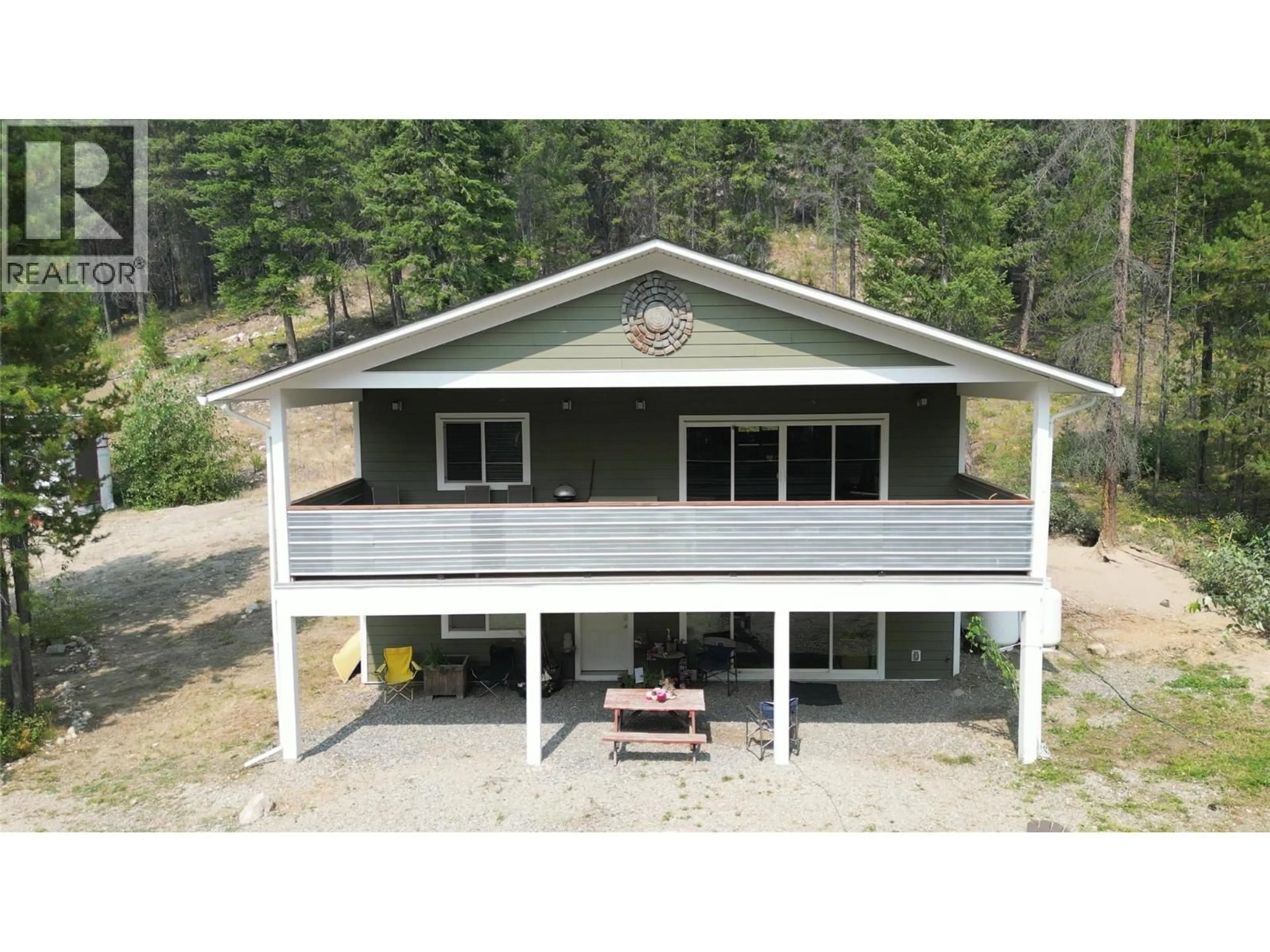 A pic from outside/outdoor area/front of a property/back of a property/a pic from drone, building for 4820 HIGHWAY 33 OTHER, Beaverdell British Columbia V0H1A0