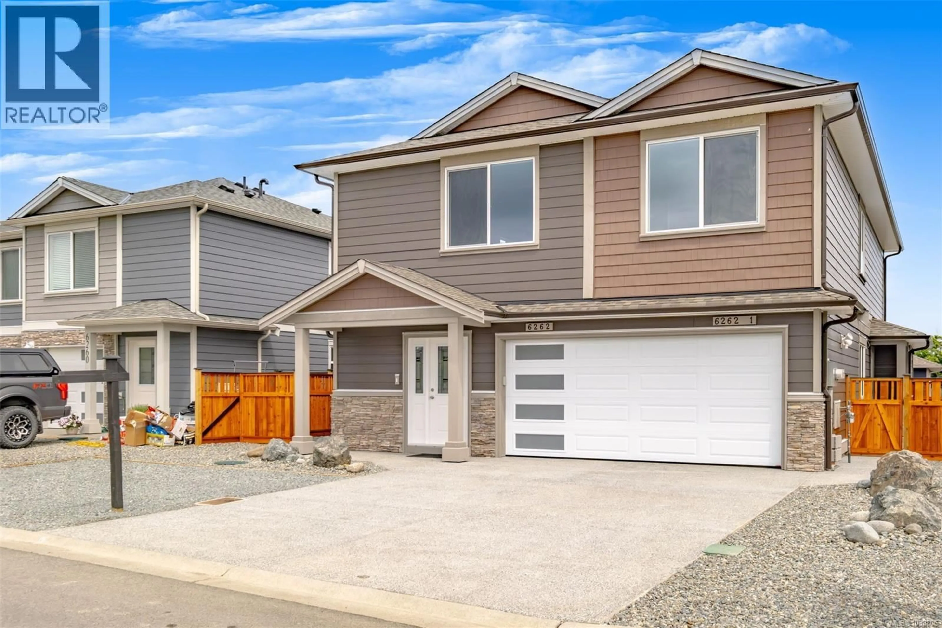 Home with vinyl exterior material, street for 6262 OLD MILL ROAD, Duncan British Columbia V9L0G7