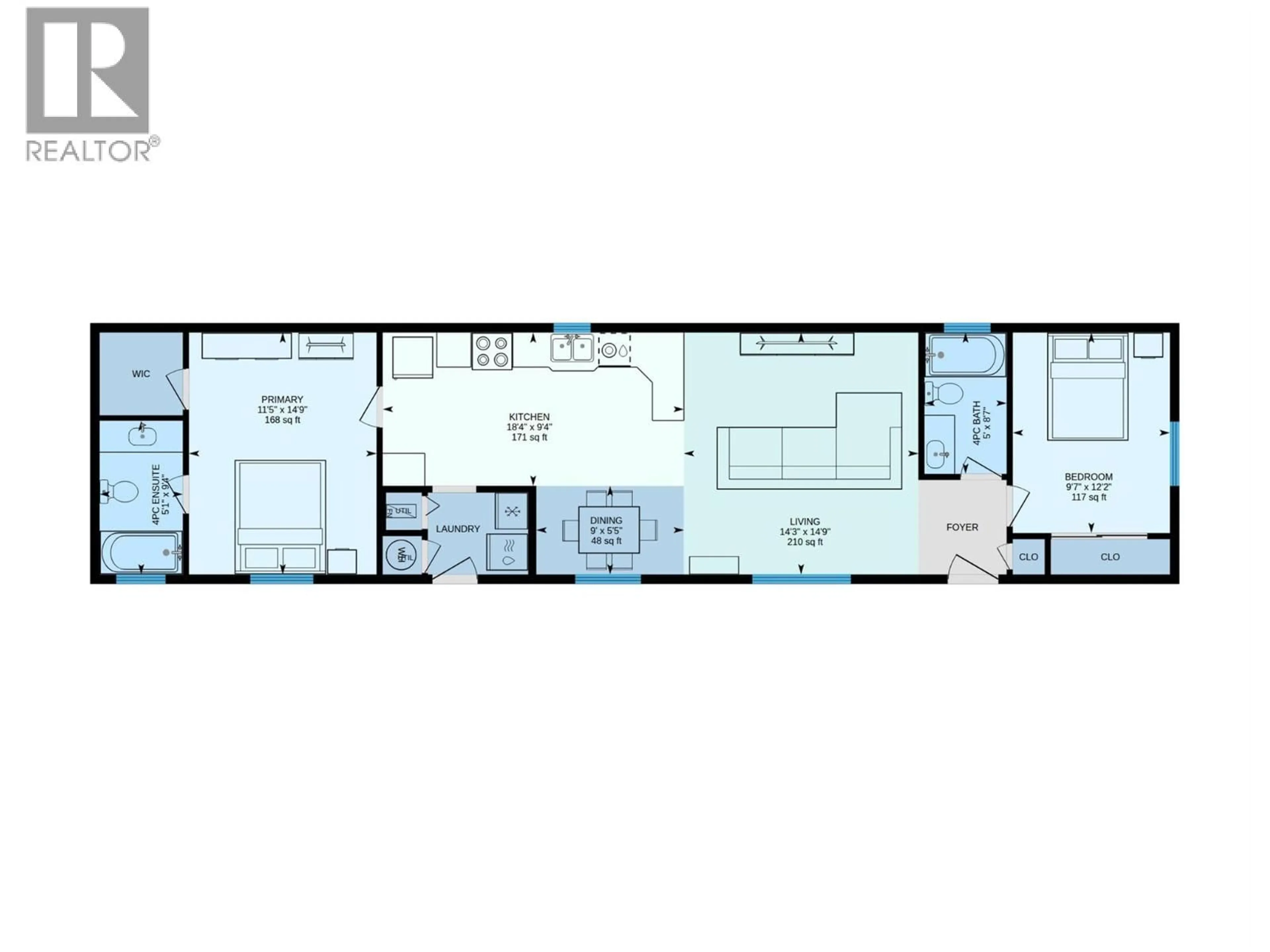 Floor plan for 24 - 1705 HILLIER ROAD EAST, Sicamous British Columbia V0E2V4