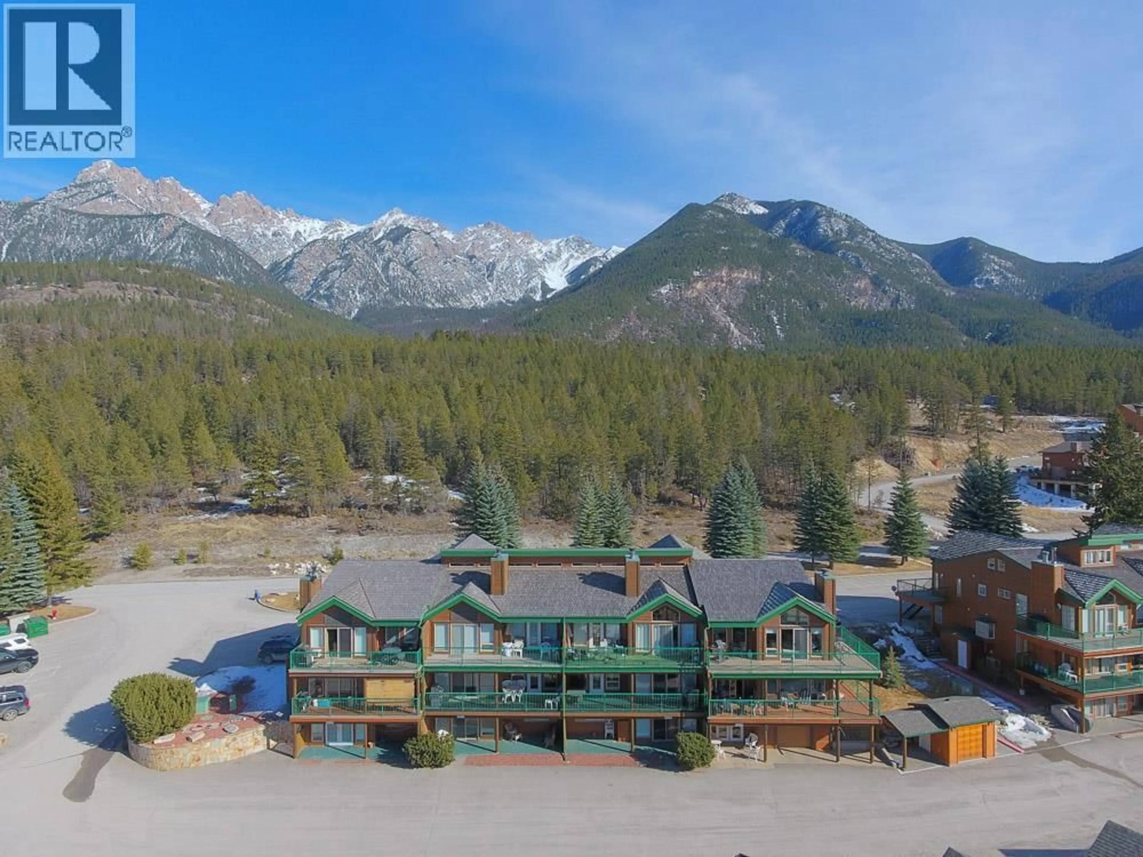 A pic from outside/outdoor area/front of a property/back of a property/a pic from drone, mountain view for 703 - 5155 FAIRWAY DRIVE, Fairmont Hot Springs British Columbia V0B1L1