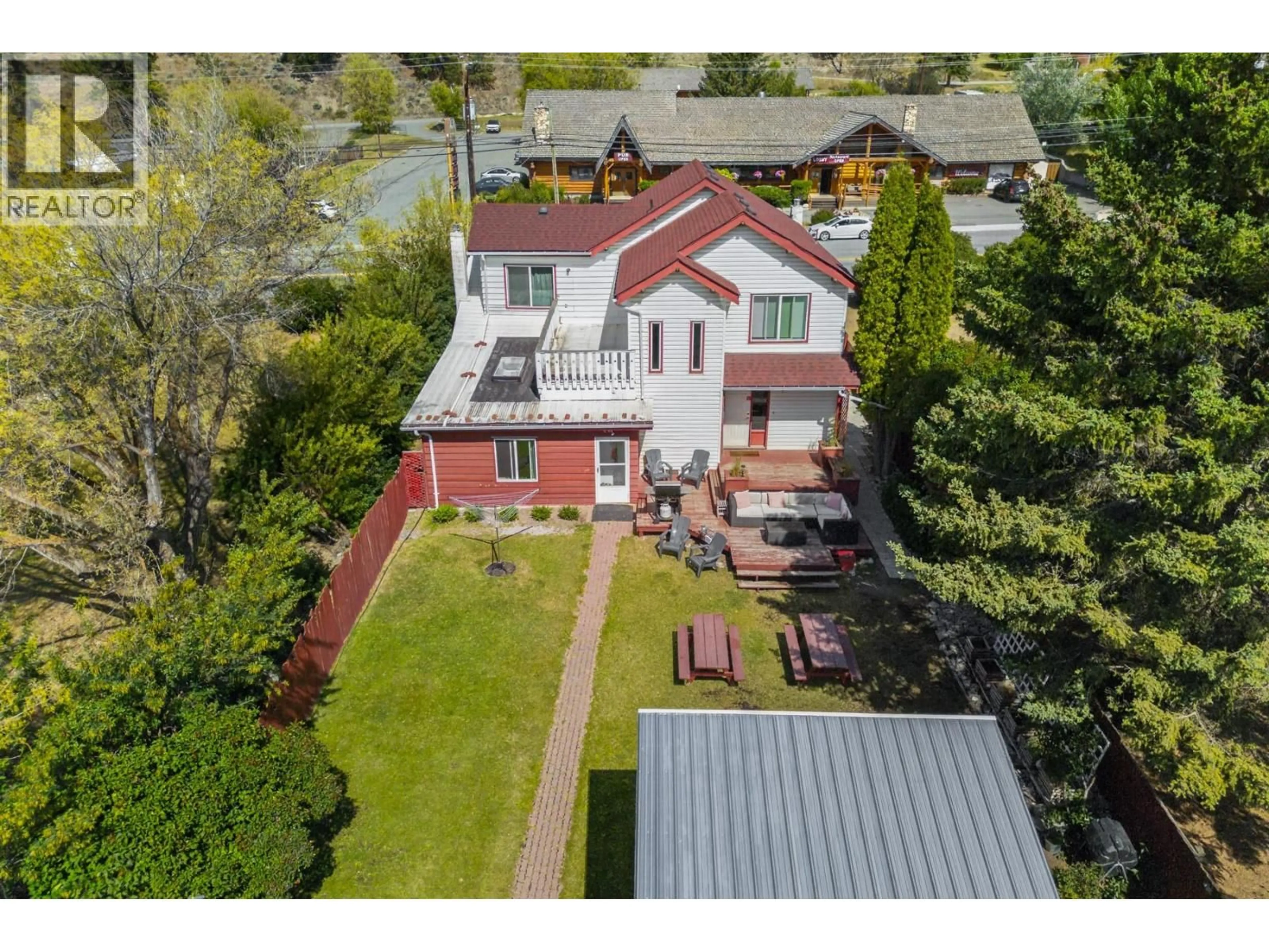 A pic from outside/outdoor area/front of a property/back of a property/a pic from drone, street for 1411 CARIBOO  97 HIGHWAY, Clinton British Columbia V0K1K0