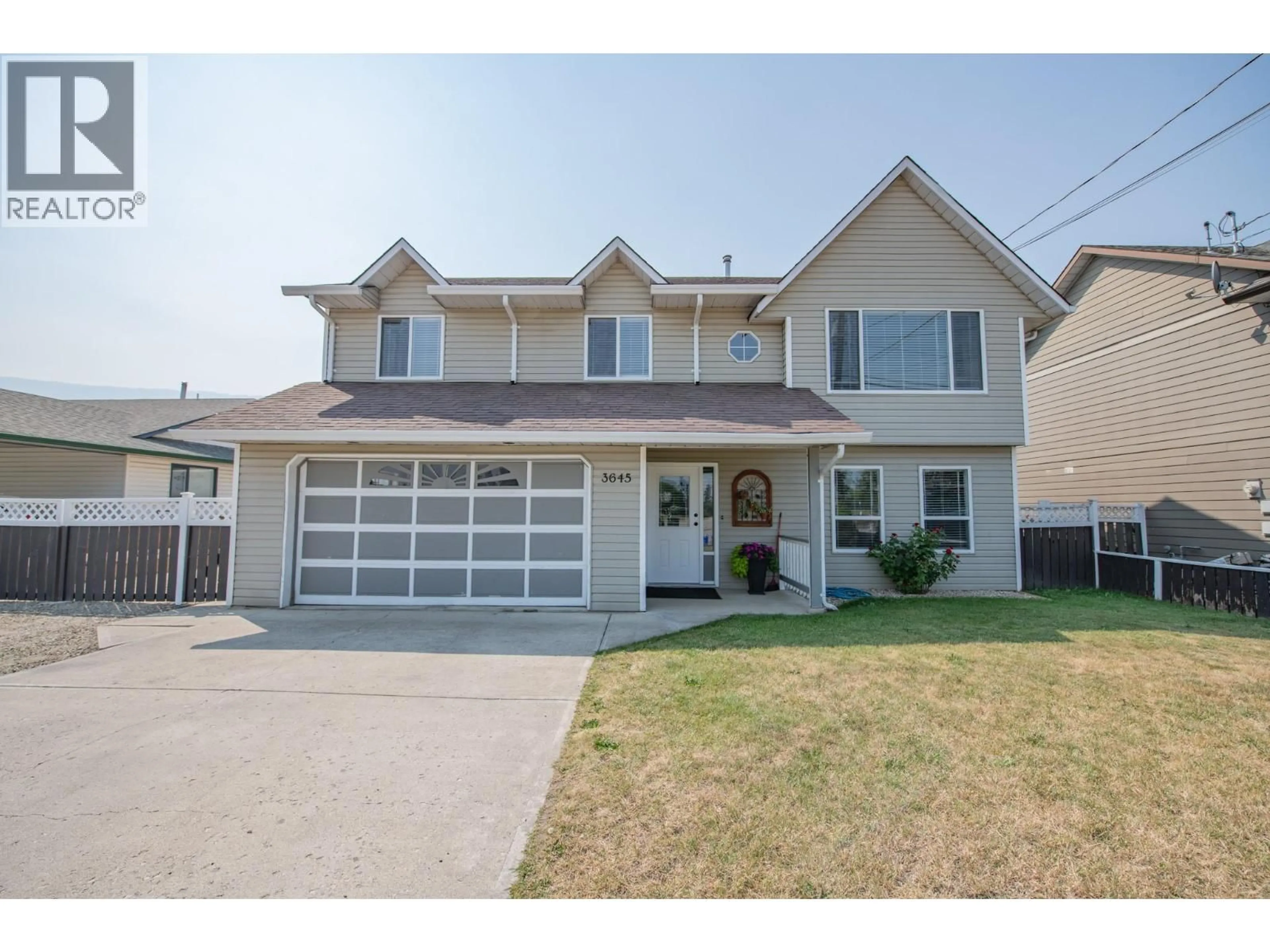 Home with vinyl exterior material, street for 3645 PATTEN DRIVE, Armstrong British Columbia V4Y0H9