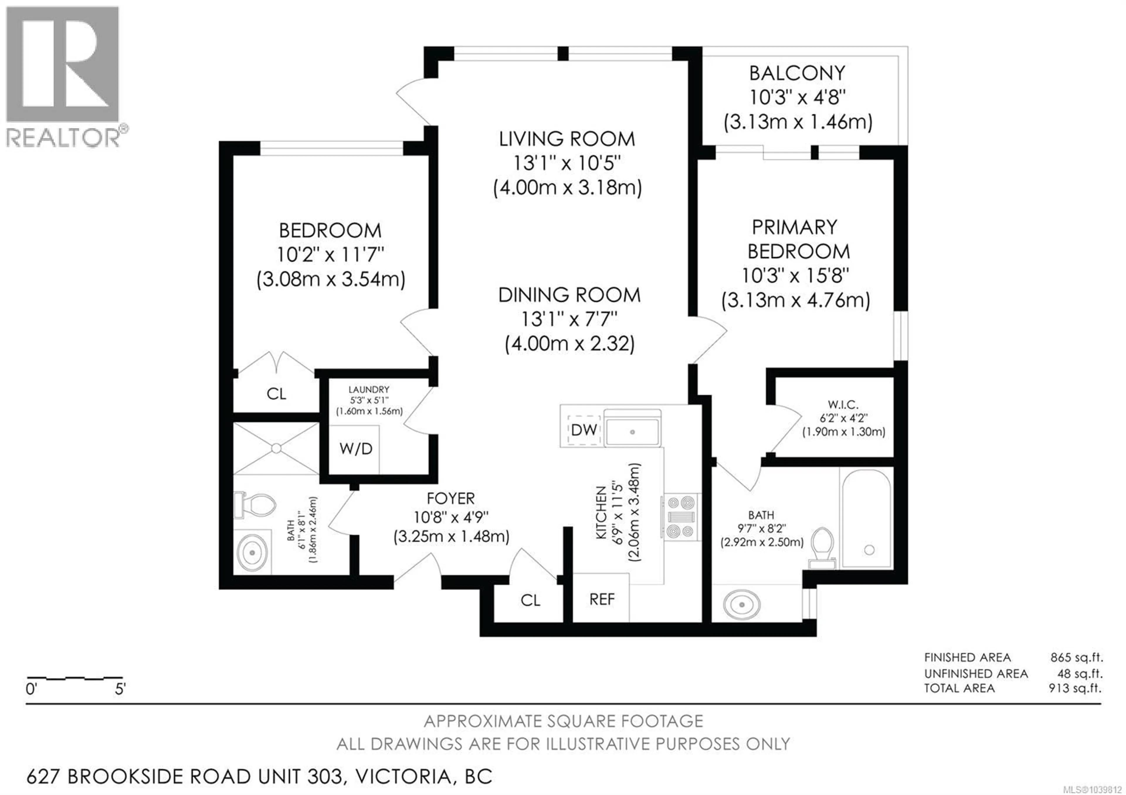 Floor plan for 303 - 627 BROOKSIDE ROAD, Colwood British Columbia V9C0C3