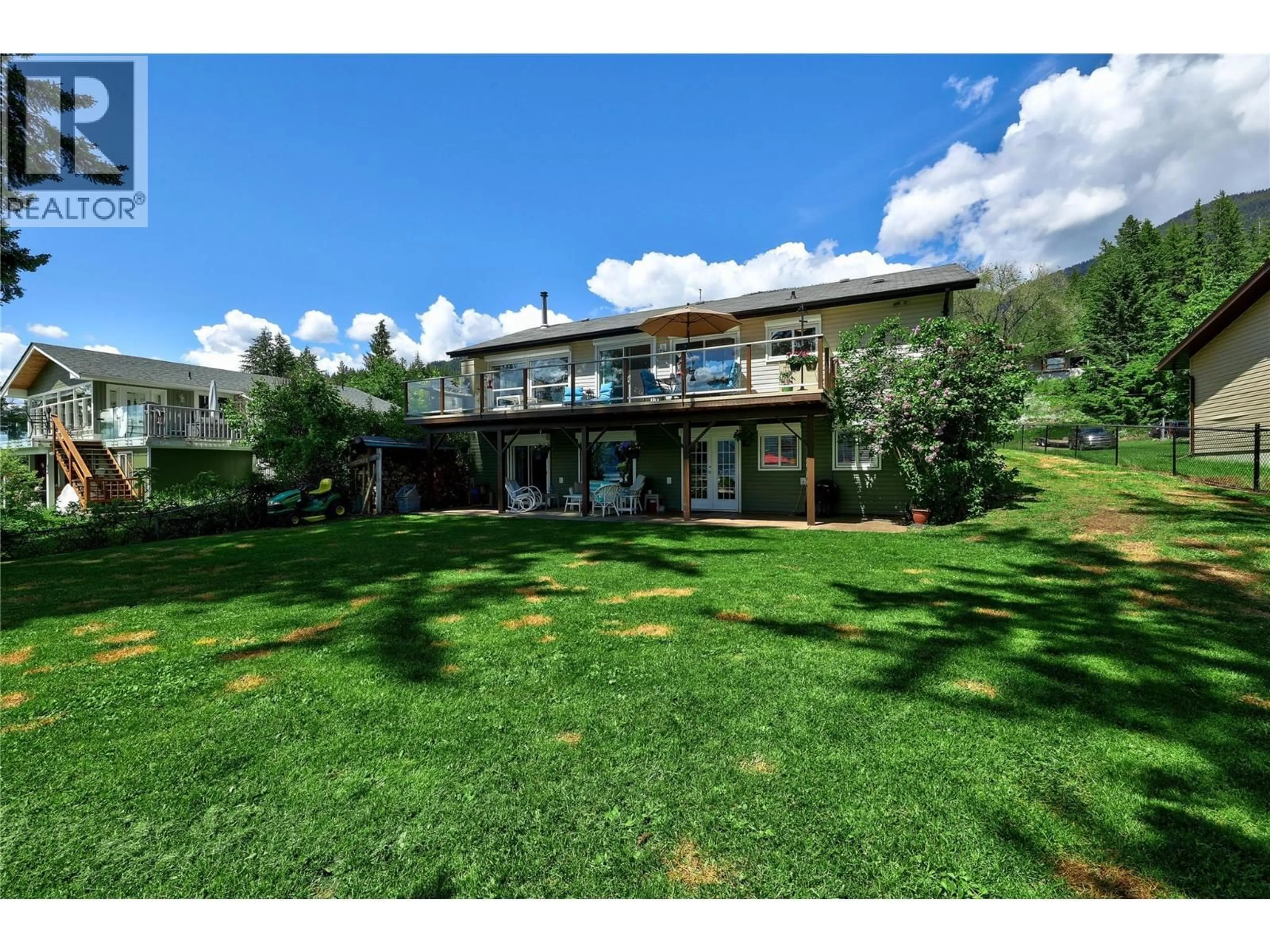 A pic from outside/outdoor area/front of a property/back of a property/a pic from drone, mountain view for 7832 SQUILAX-ANGLEMONT ROAD, Anglemont British Columbia V0E1M8