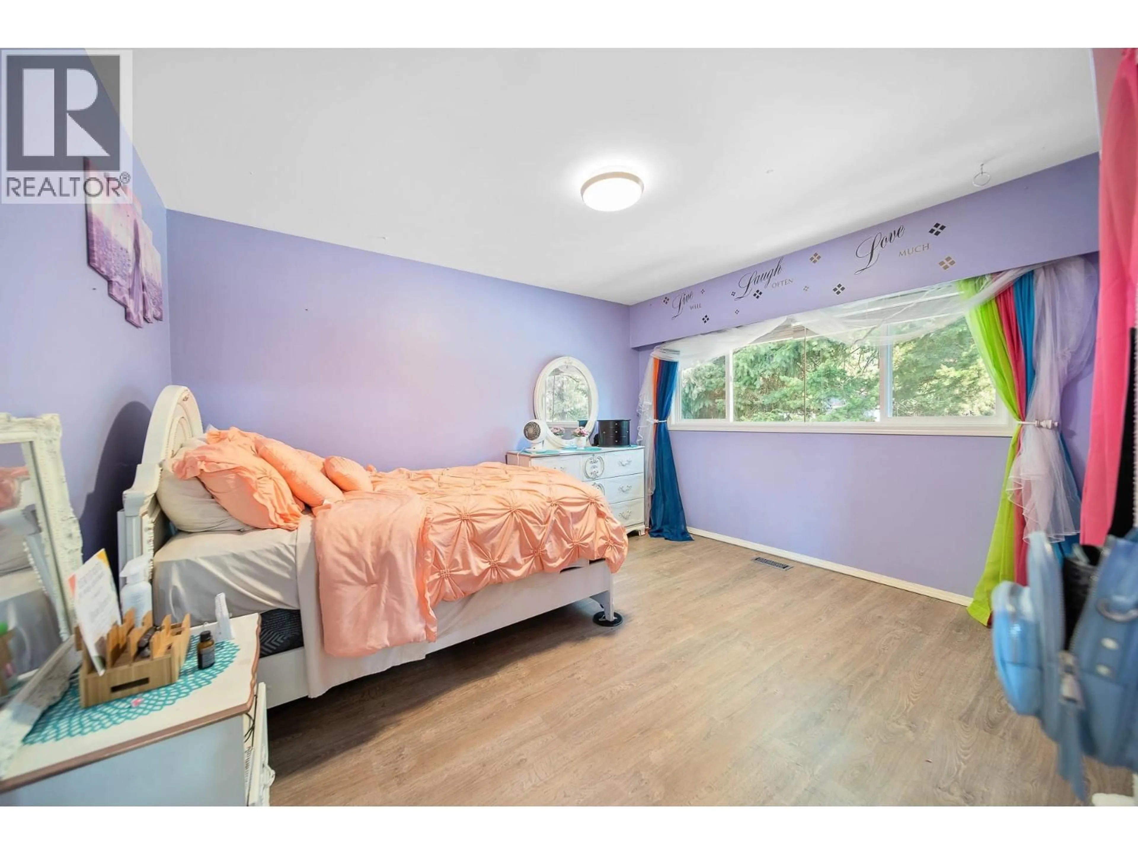 Bedroom with bed, wood/laminate floor for 2101 GILLIS CRESCENT, Merritt British Columbia V1K1H9