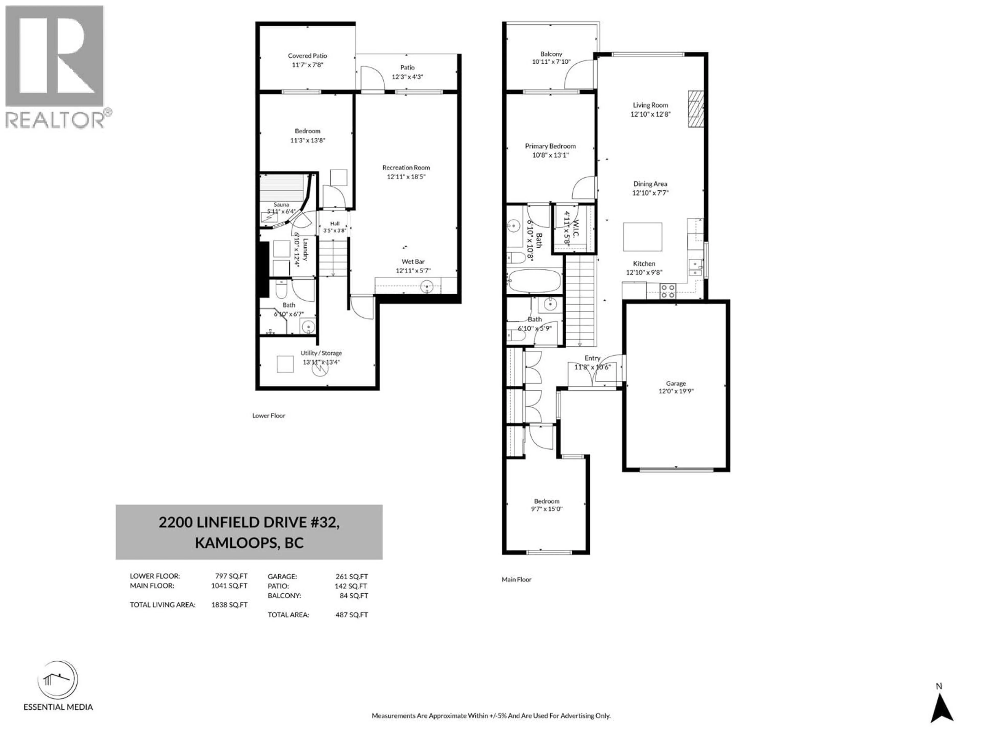 Floor plan for 32 - 2200 LINFIELD DRIVE, Kamloops British Columbia V1S0C5