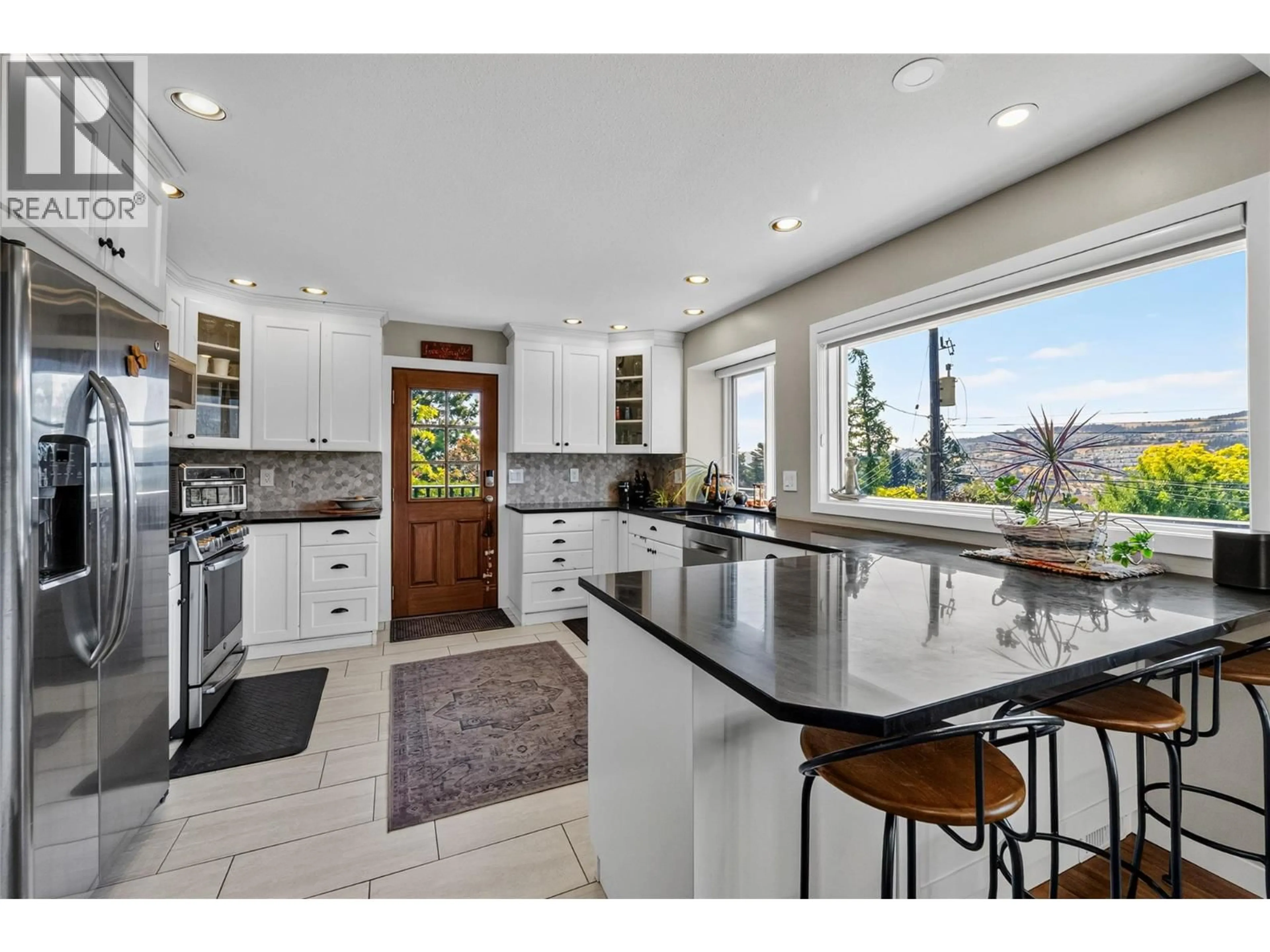 Open concept kitchen, ceramic/tile floor for 1434 MT DUFFERIN DRIVE, Kamloops British Columbia V2E1S1