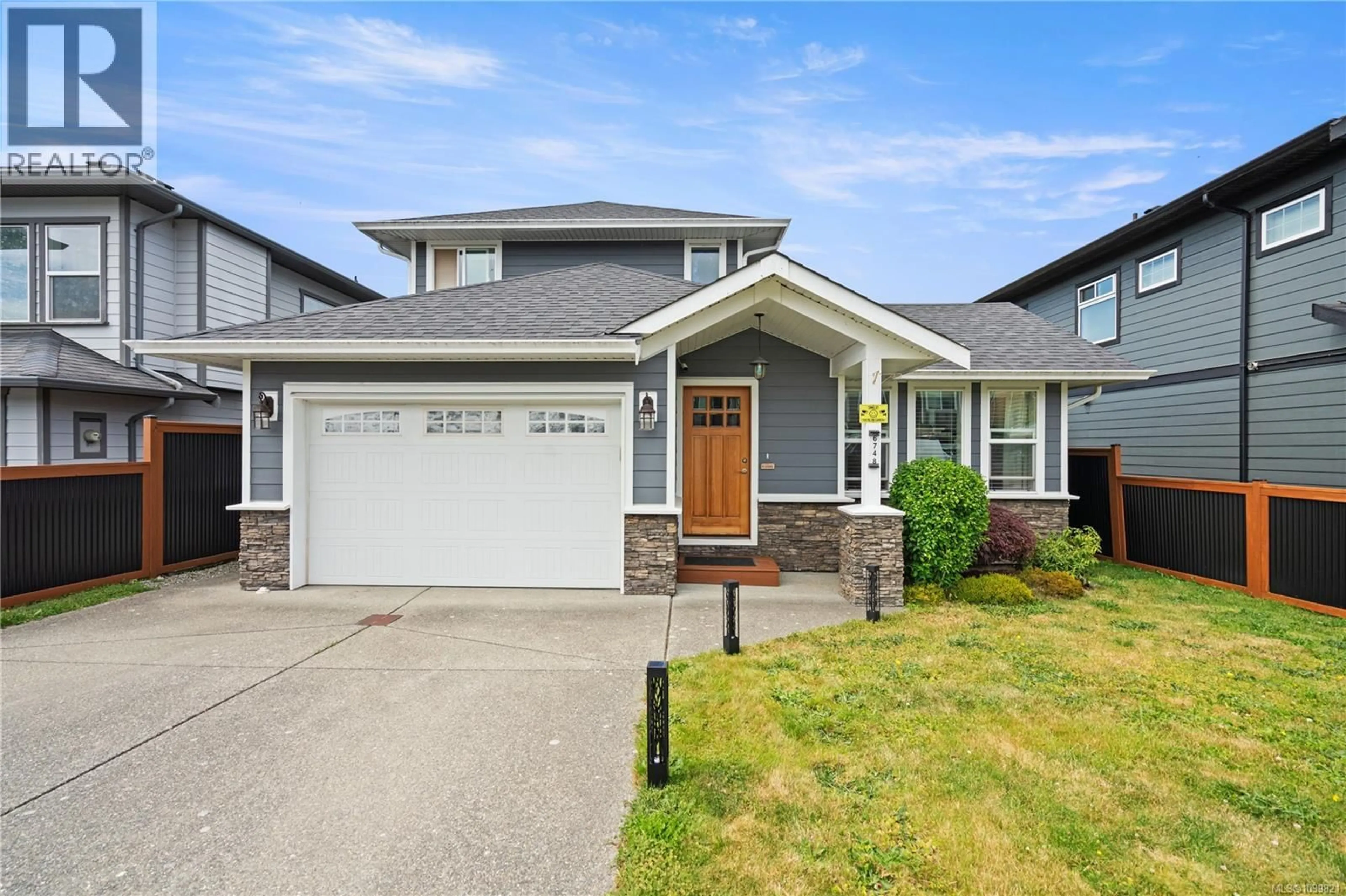 Home with vinyl exterior material, street for 6748 STEEPLE CHASE, Sooke British Columbia V9Z0W3