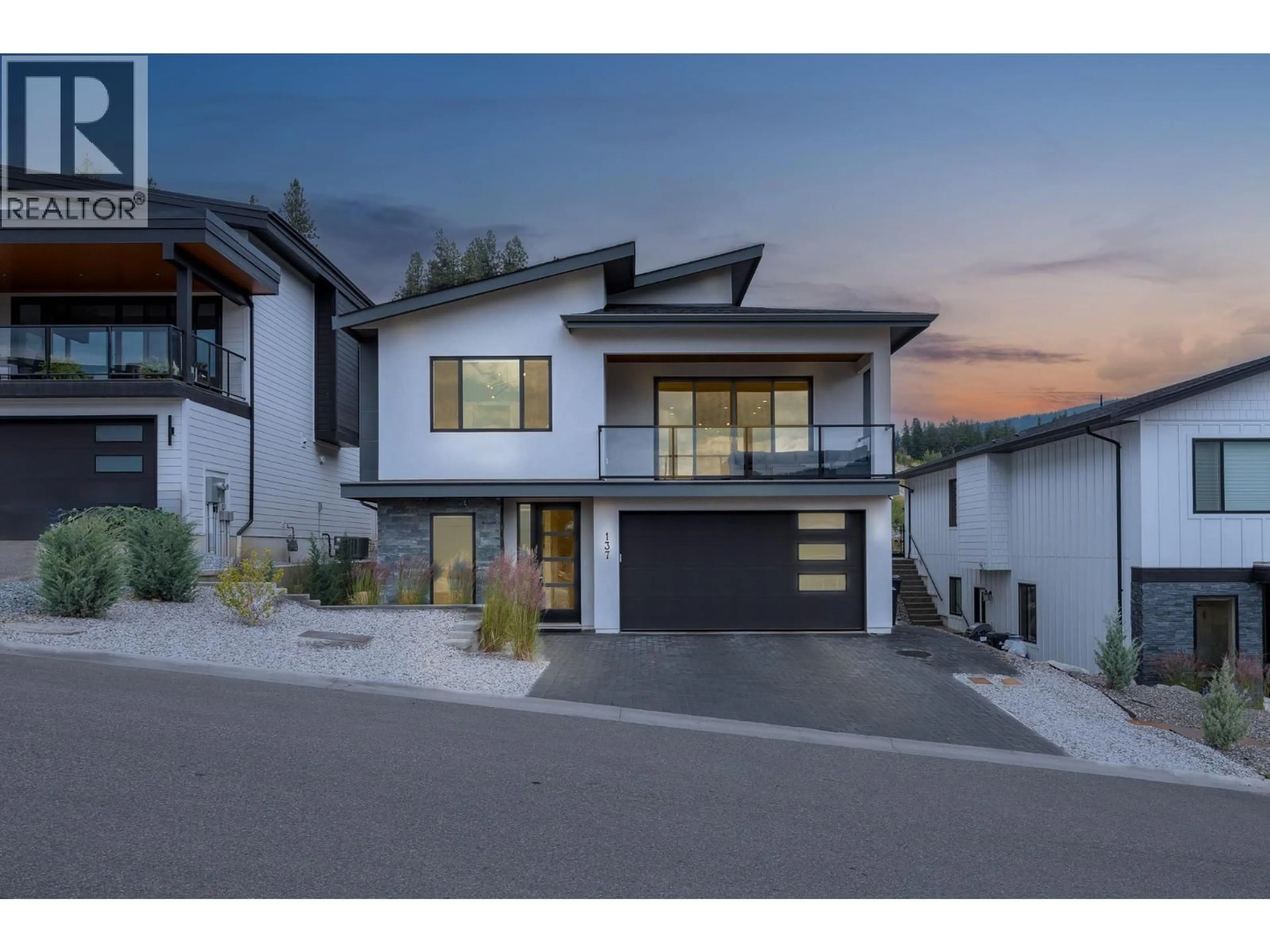 Home with vinyl exterior material, street for 137 WHITEFISH ROAD, Vernon British Columbia V1B3M5