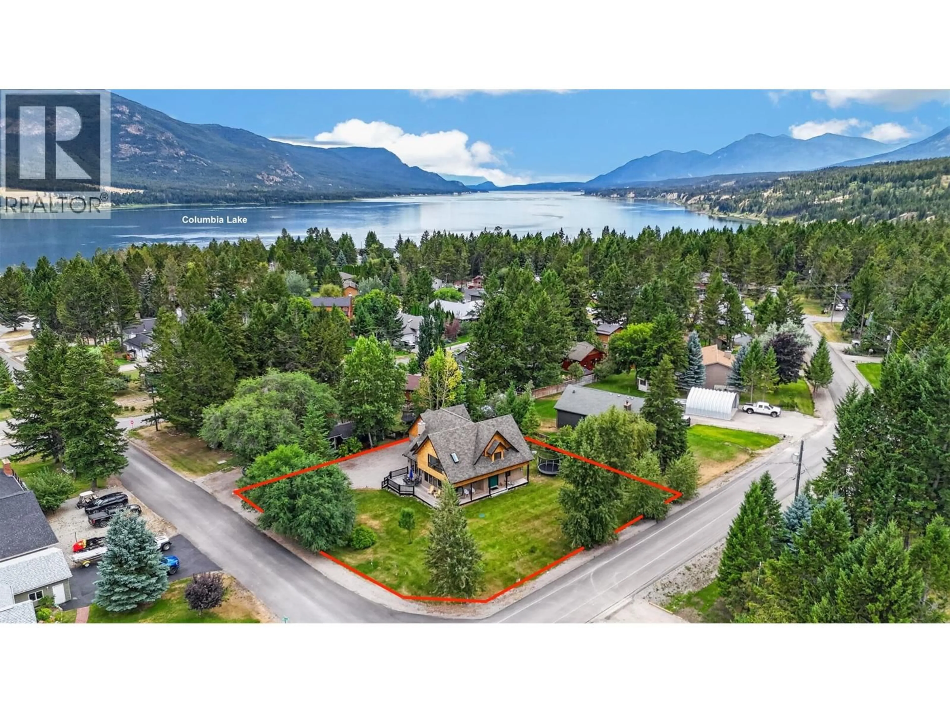 A pic from outside/outdoor area/front of a property/back of a property/a pic from drone, mountain view for 5853 JUNIPER ROAD, Fairmont Hot Springs British Columbia V0B1L2