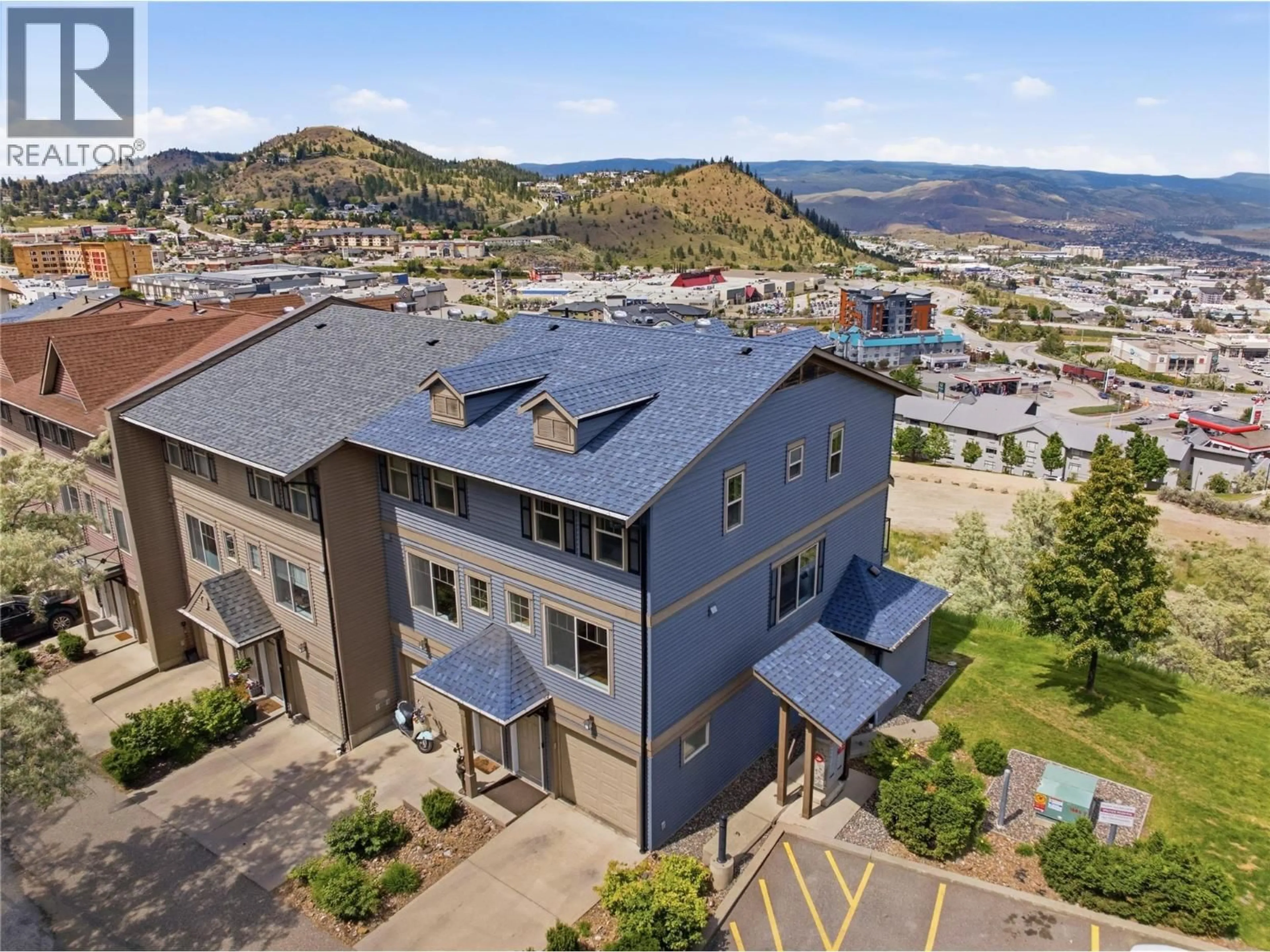 A pic from outside/outdoor area/front of a property/back of a property/a pic from drone, mountain view for 12 - 1110 HUGH ALLAN DRIVE, Kamloops British Columbia V1S0B5