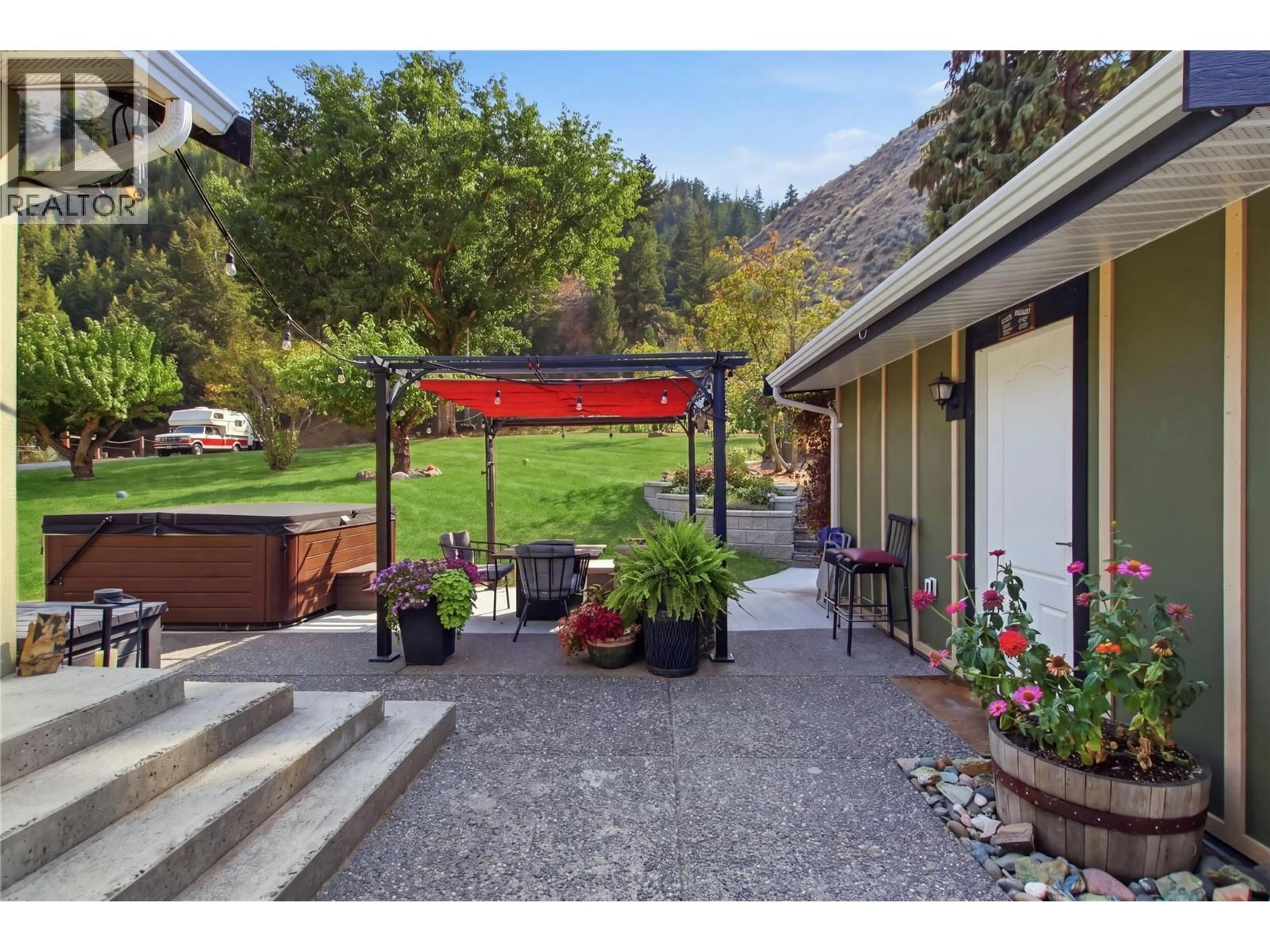 Patio, mountain view for 5697 DALLAS DRIVE, Kamloops British Columbia V2C4W9