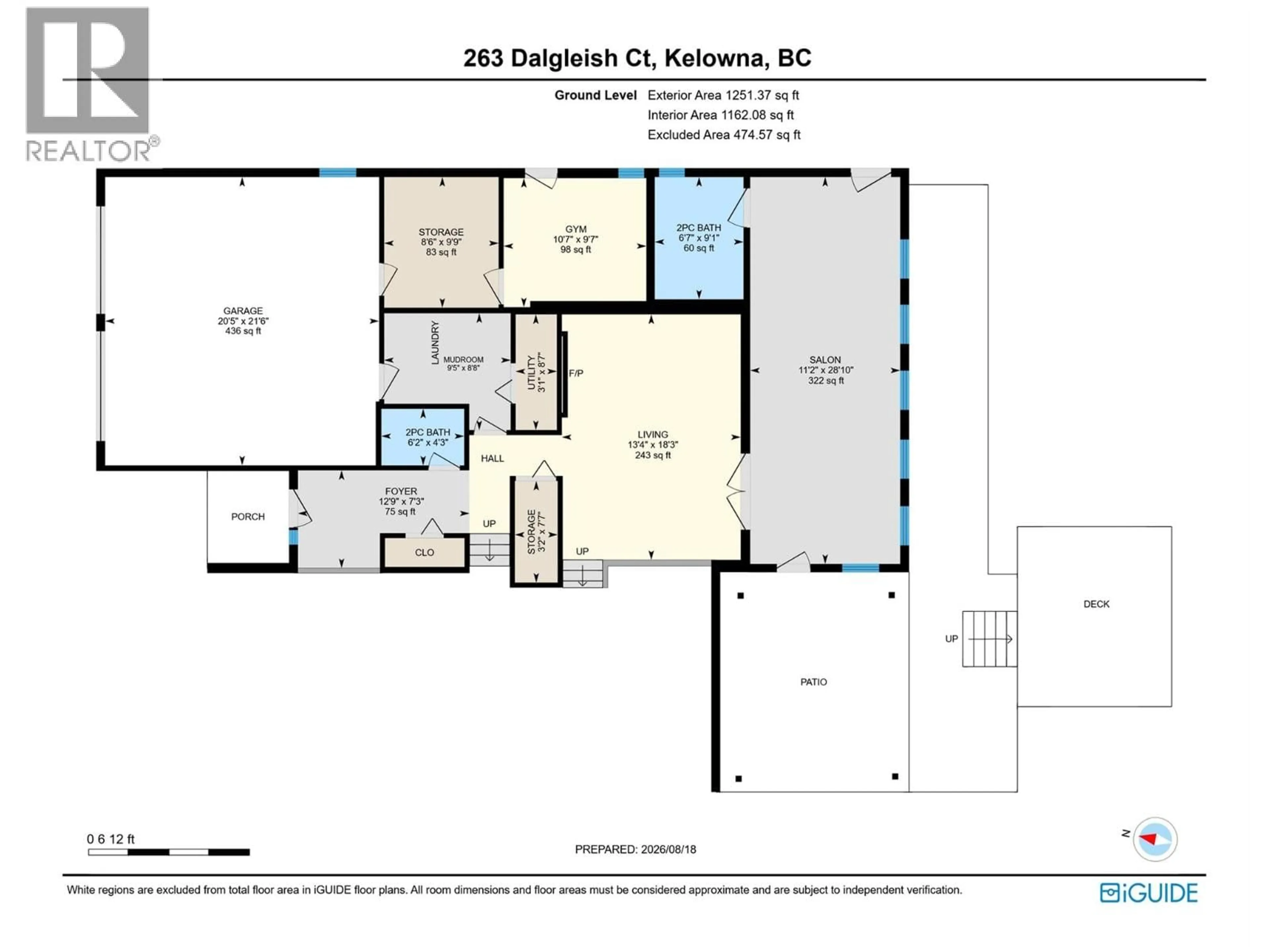 Floor plan for 263 DALGLEISH COURT, Kelowna British Columbia V1X7A4